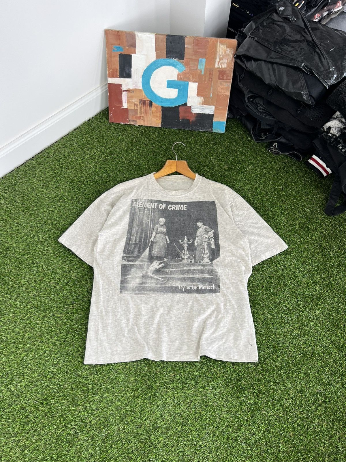 Vintage Vintage 90s Band Tshirt Element Of Crime Rare 80s 90d grunge Size US XL / EU 56 / 4 - 1 Thumbnail