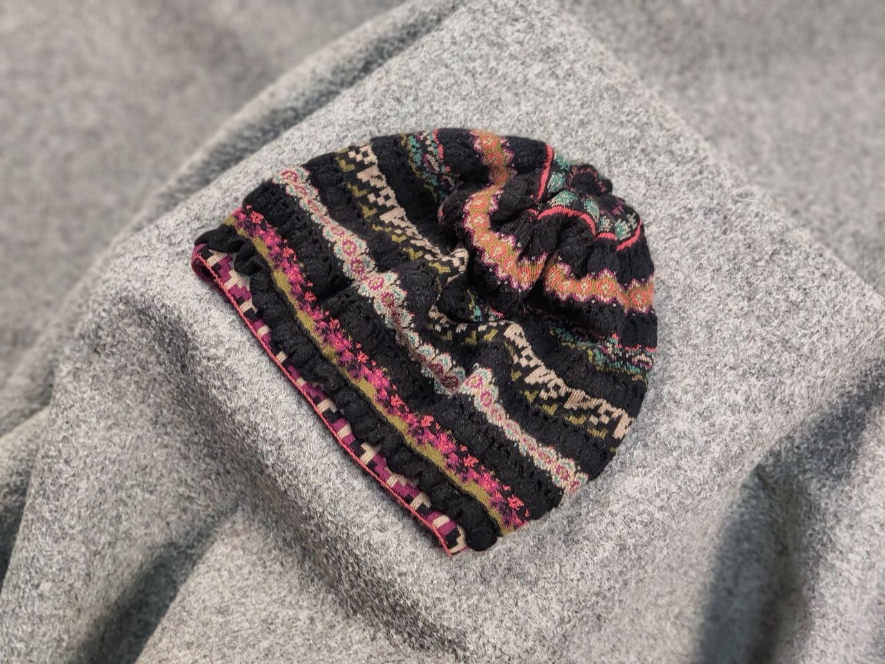 Other Ivko Merino Wool Knit Multicolor Pattern Hat Cap Size ONE SIZE - 4 Thumbnail
