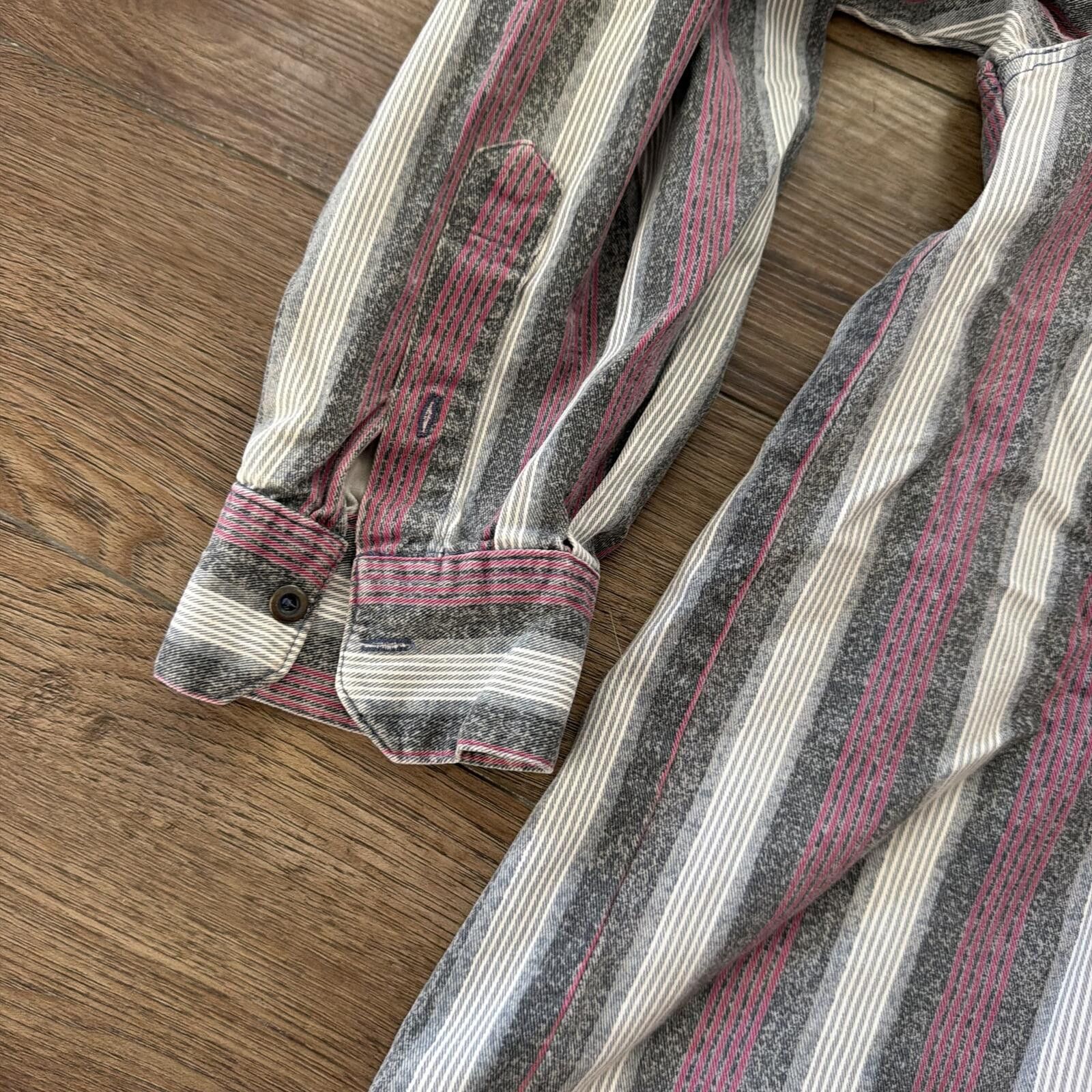 Rowing Blazers Vintage 90s Blazer Western Cowboy Vertical Stripe Shirt L Size US L / EU 52-54 / 3 - 6 Thumbnail