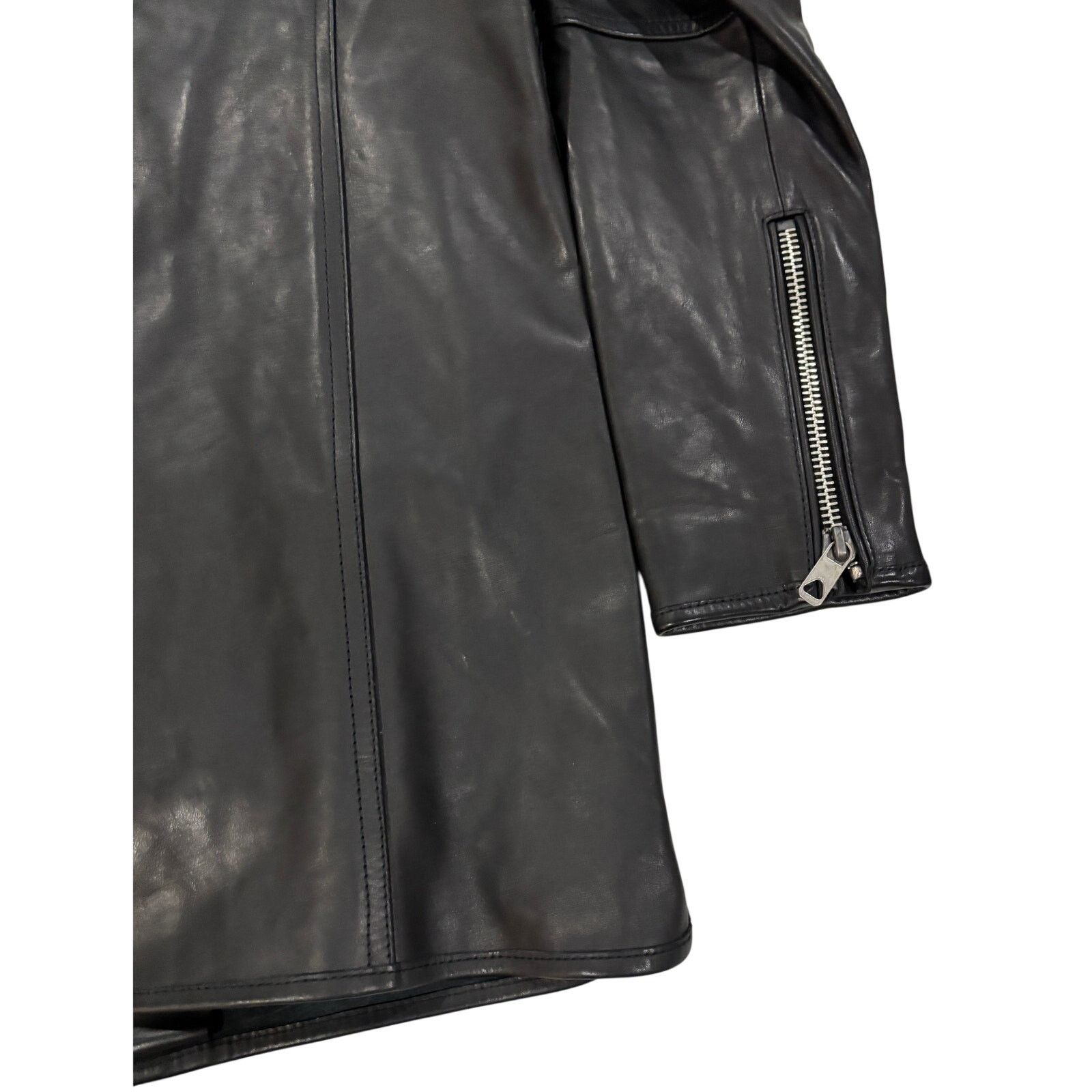 Diesel *R45 DIESEL Men's Leather Motorcycle Jacket Black Size 44 Size US S / EU 44-46 / 1 - 11 Thumbnail