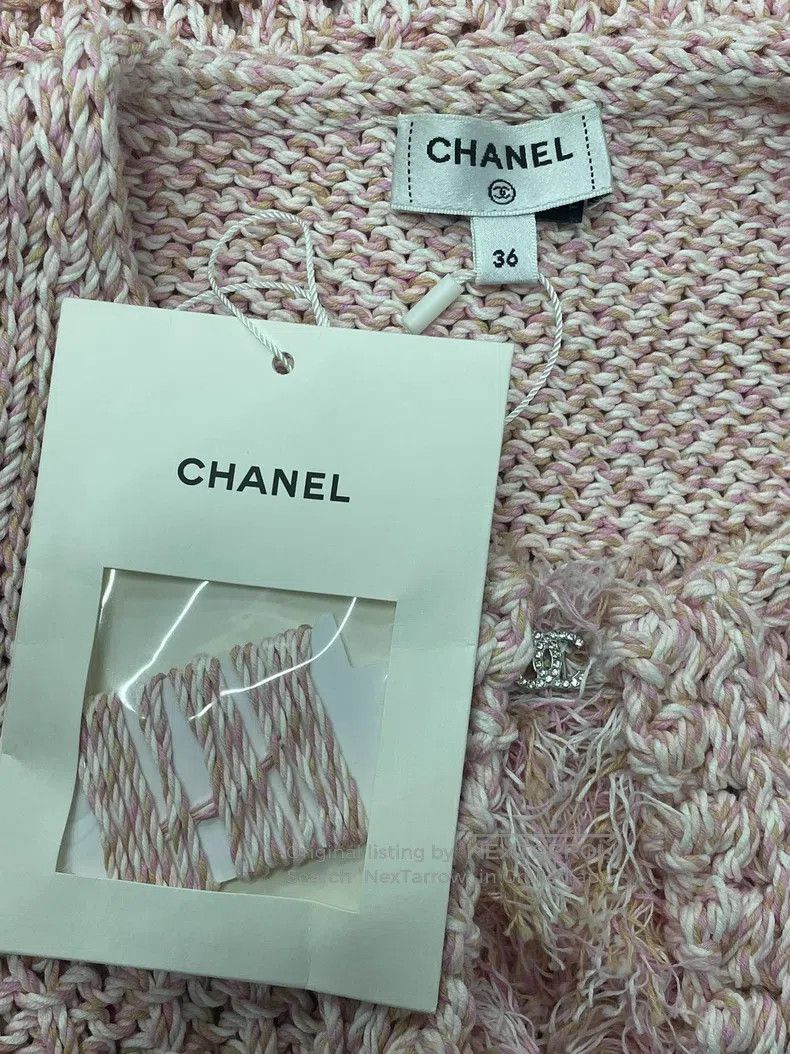 Chanel Chanel 25S pink knitted tassel vest Size XS / US 0-2 / IT 36-38 - 4 Thumbnail