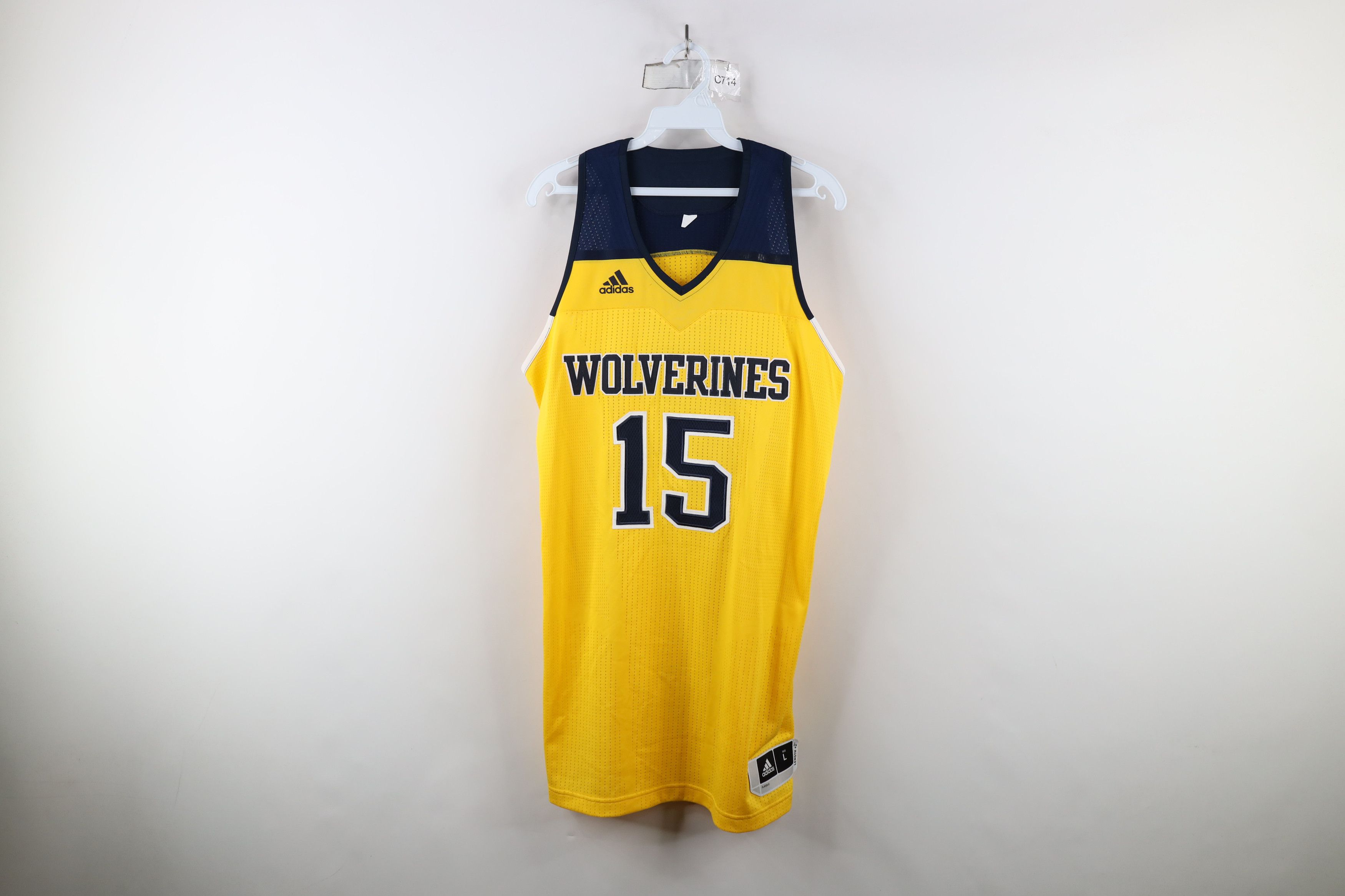 Adidas × Vintage New Sample Adidas University of Michigan Basketball Jersey Size US L / EU 52-54 / 3 - 1 Thumbnail