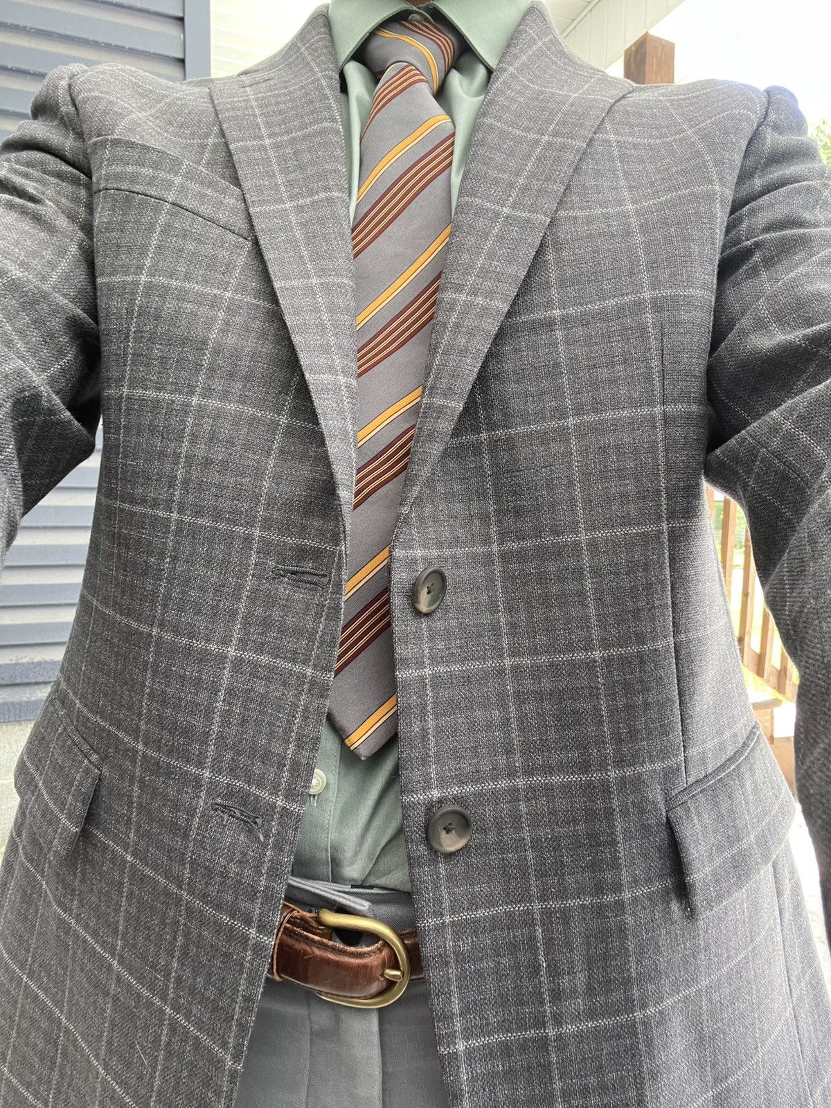 Yves Saint Laurent YSL YVES SAINT LAURENT Striped Multicolor 100% Silk Necktie Size ONE SIZE - 1 Thumbnail