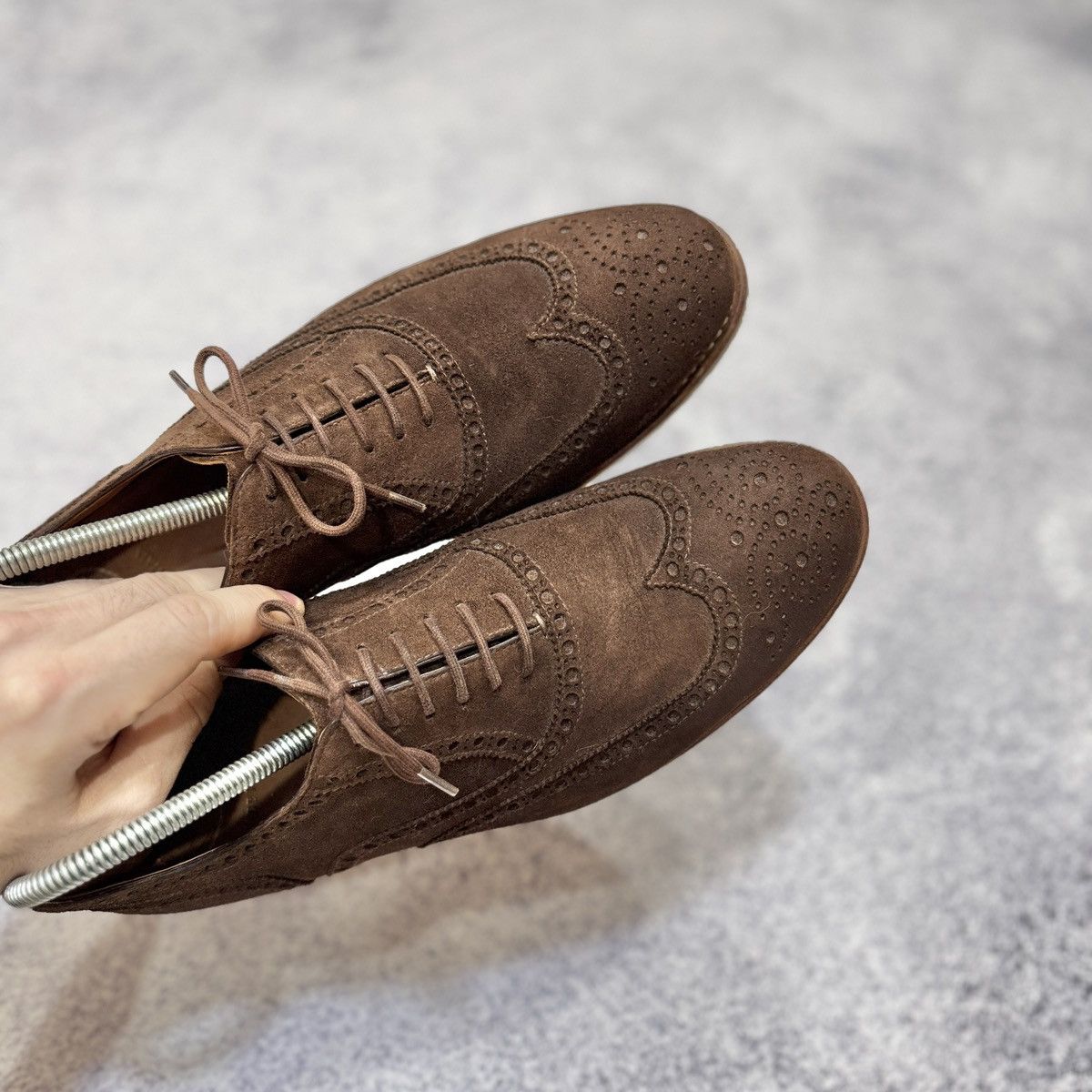 Benson Benson’s Brown Suede Oxfords Brogues US11 UK10 EU44 29cm Size US 11 / EU 44 - 6 Thumbnail