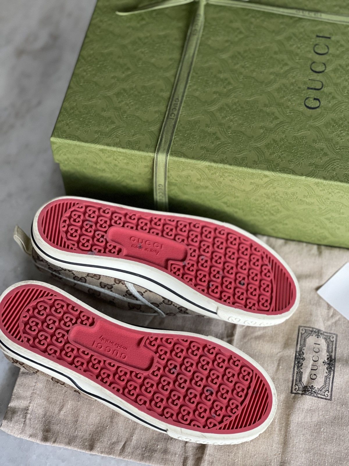 Gucci Gucci Tennis 1977 Slip Ons UK10 Size US 11 / EU 44 - 10 Thumbnail
