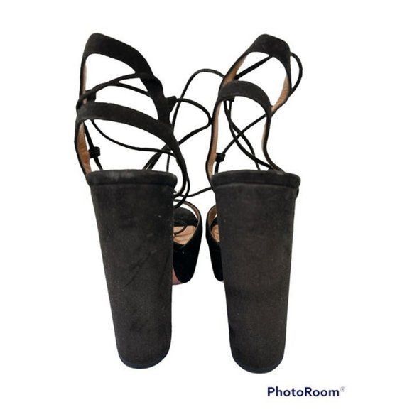 Aquazzura Aquazzura Austin Plateau Suede Platform Heels Size US 8 / IT 38 - 5 Thumbnail