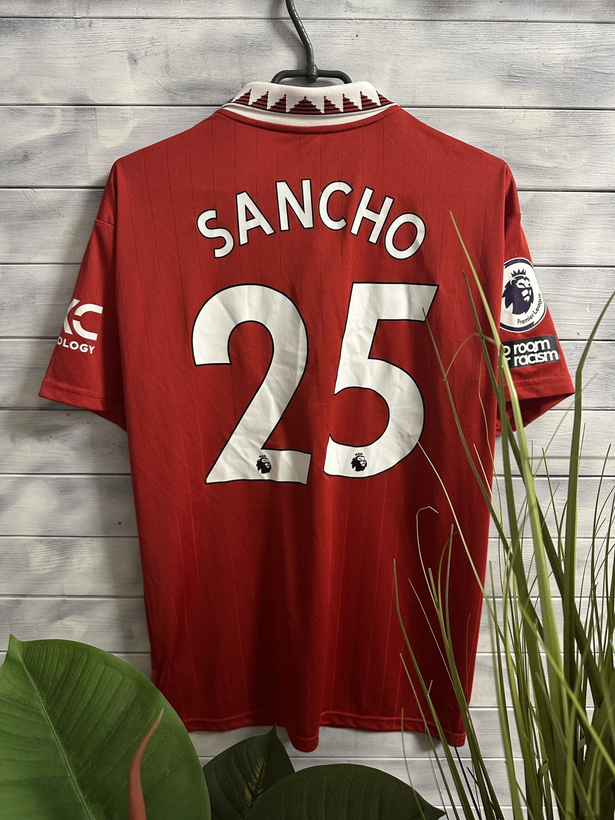 Adidas Rare Soccer Jersey Sancho 25 Manchester United Adidas 2022 Size US L / EU 52-54 / 3 - 2 Thumbnail