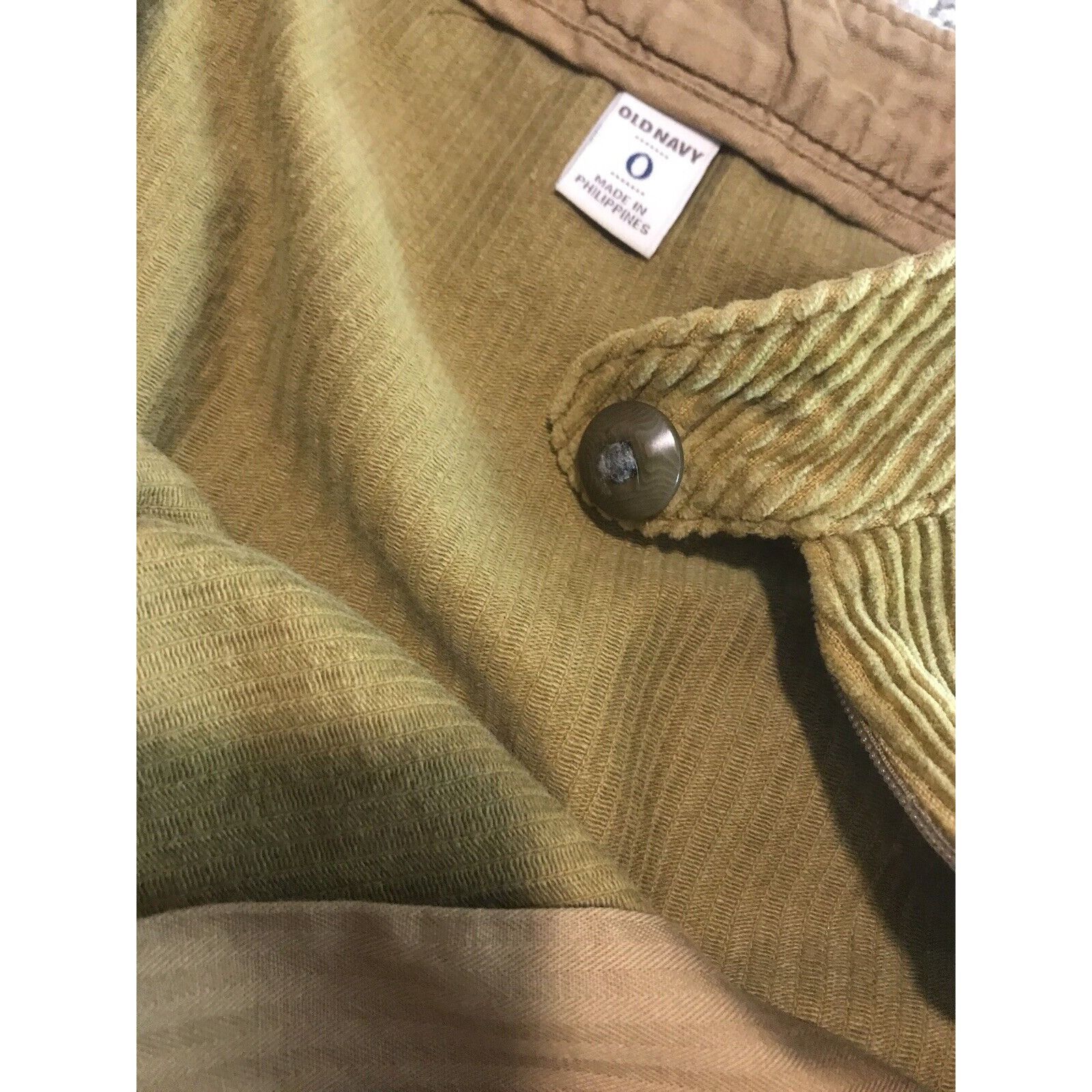 Old Navy Old Navy Juniors Yellow Brown Corduroy Mini Skirt Size 0 Ple Size 25" / US 0 / IT 36 - 6 Thumbnail