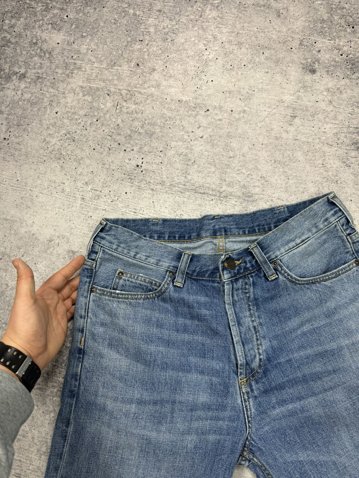 Carhartt Vintage Carhartt WIP Marlow Pant Stonewashed Denim Jeans Size US 29 - 9 Thumbnail