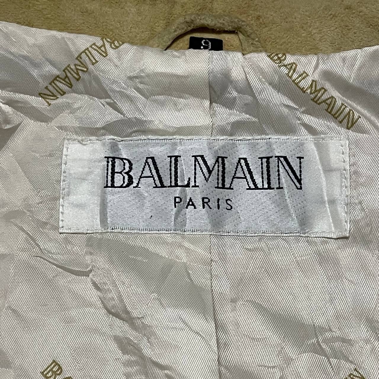 Balmain Vintage Balmain Paris Goat Suede Leather Jacket Size S / US 4 / IT 40 - 11 Thumbnail