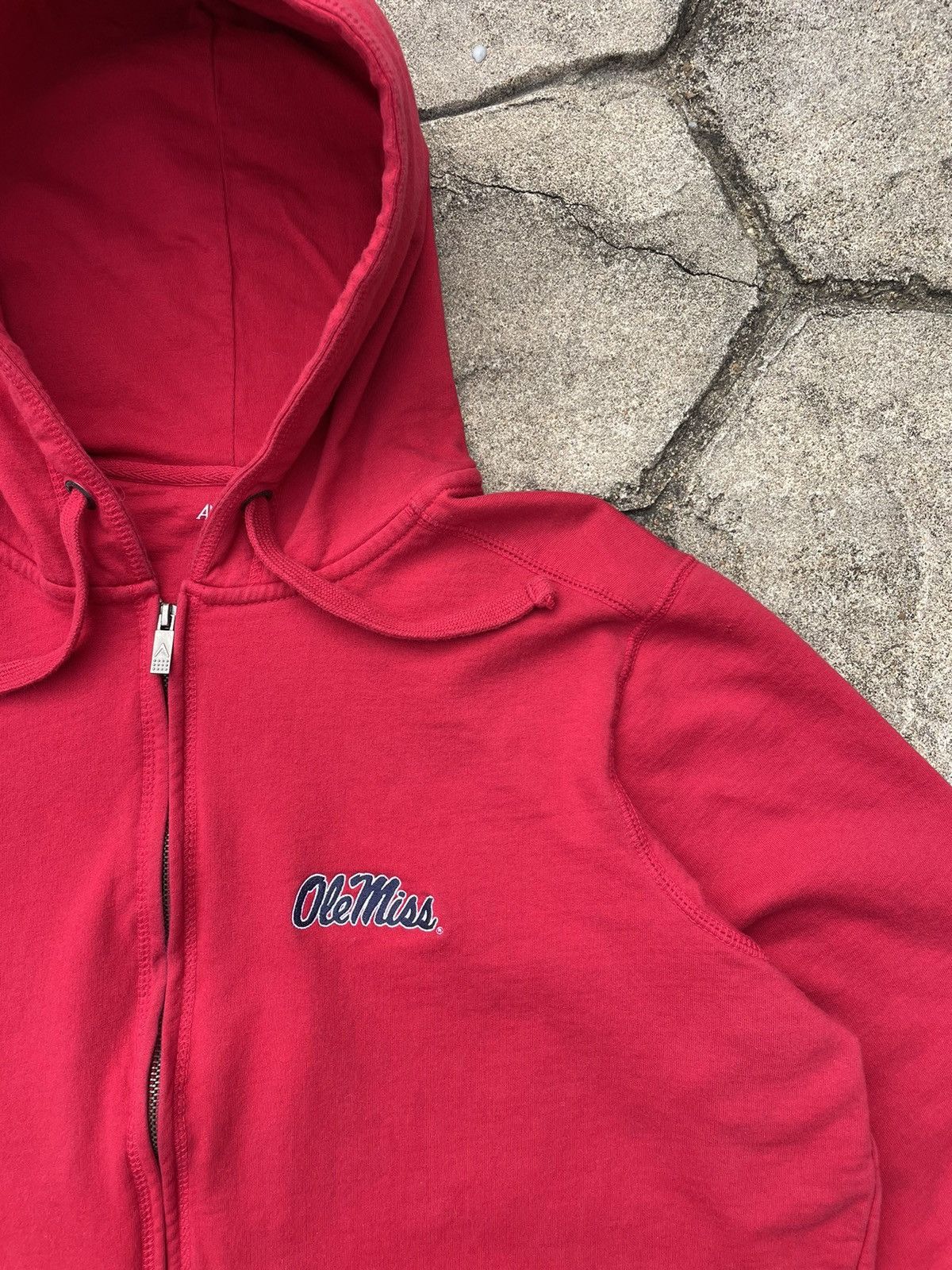 Antigua × NCAA Y2K Ole Miss Basic Red Zip Up Hoodie Size US XXL / EU 58 / 5 - 3 Thumbnail