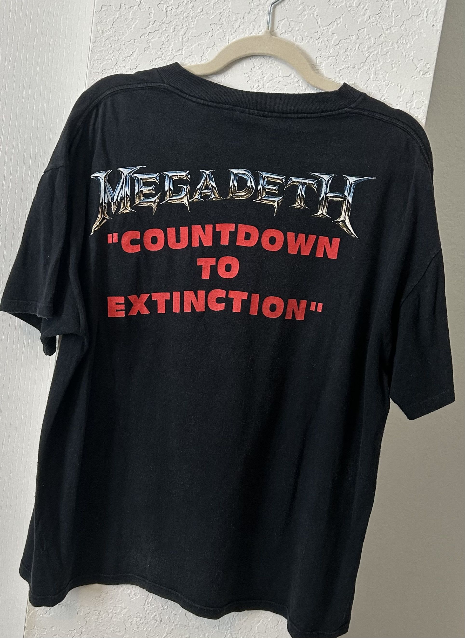 Megadeth Megadeth 1992 "Countdown to Extinction" Tour Shirt Size US XL / EU 56 / 4 - 2 Thumbnail