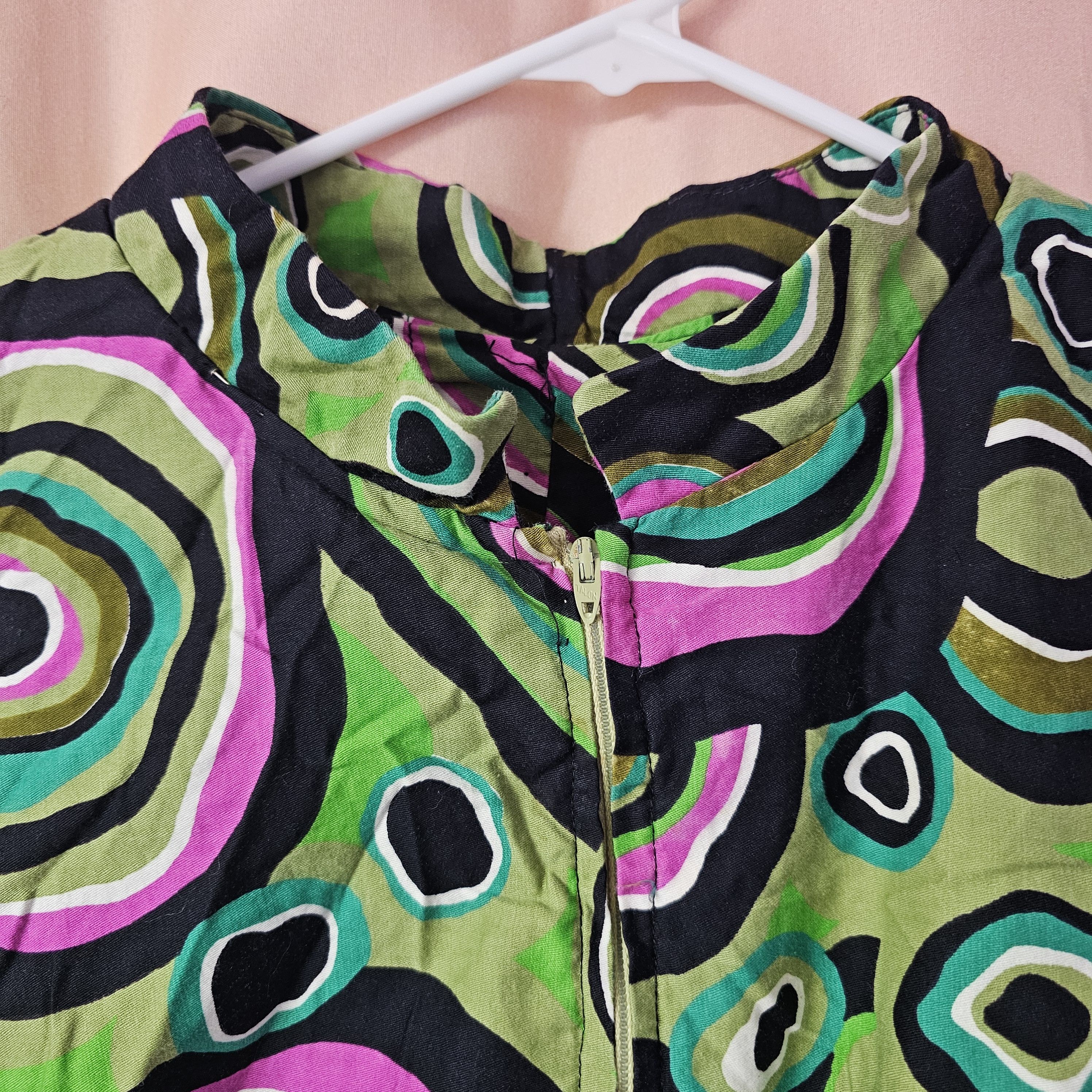 Other 60's Vintage Psychedelic Print Lounge Craft Jumpsuit Size 28" / US 6 / IT 42 - 13 Thumbnail