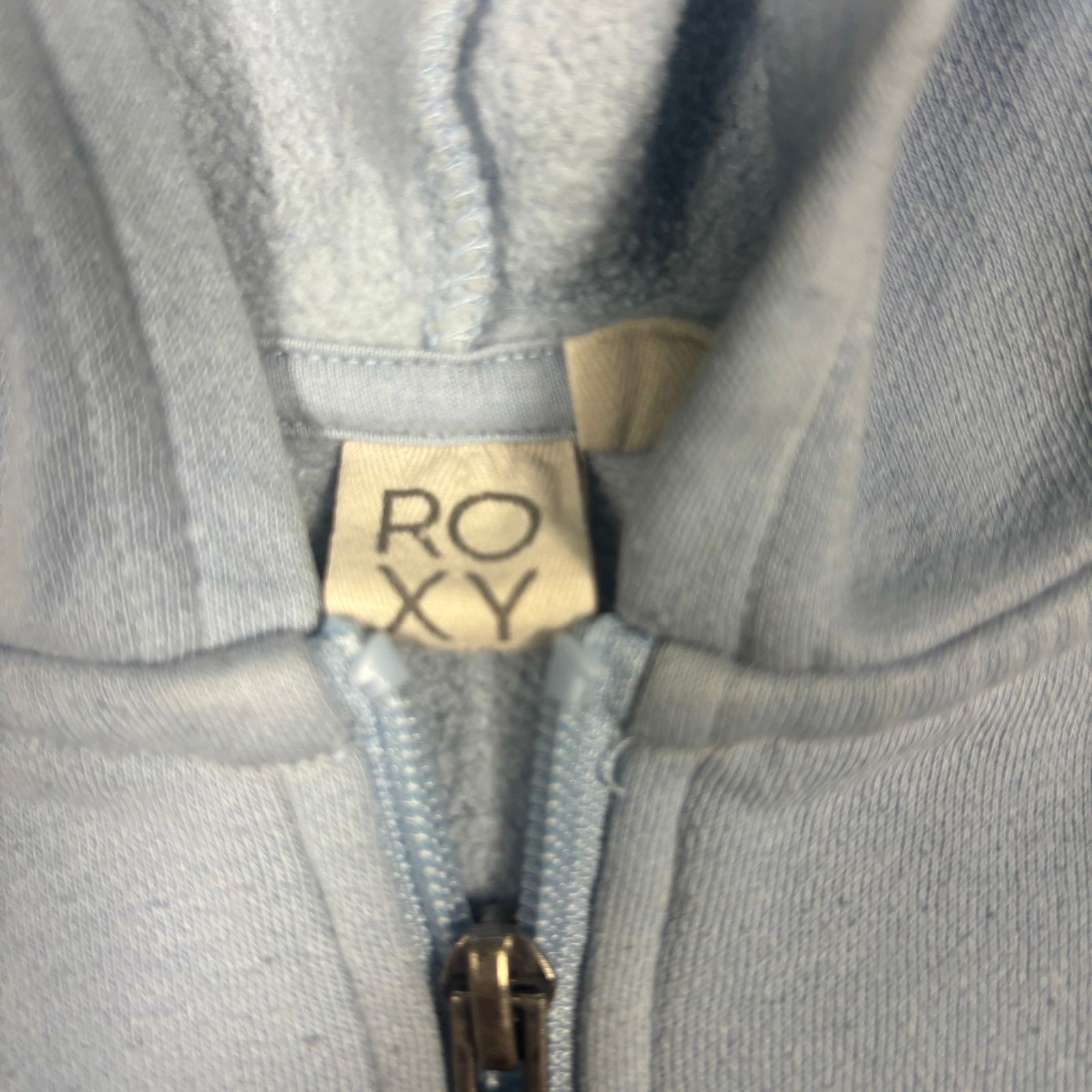 Quiksilver y2k 2000s style ROXY zip up hoodie blue womens XS/S summer Size XS / US 0-2 / IT 36-38 - 4 Thumbnail