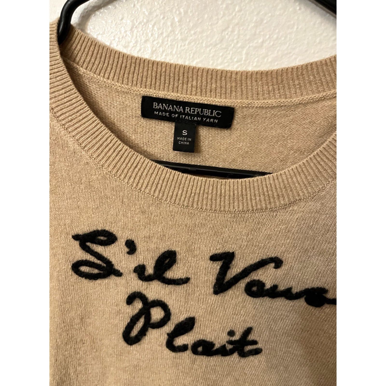 Banana Republic Banana Republic Sweater | Merino Wool and Cashmere Blend | Size XS | Women | Crew Neck | Long Sleeve | Brown Pullover(Adult) Mens Womens Size S / US 4 / IT 40 - 2 Thumbnail
