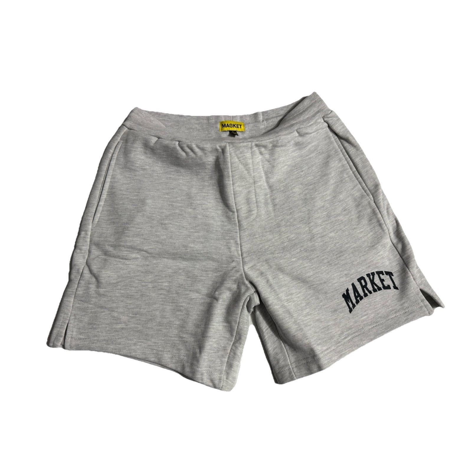 Market NEW Market Shorts Mens Large Grey Sweat Drawstring CottonUSA Size US 36 / EU 52 - 1 Thumbnail