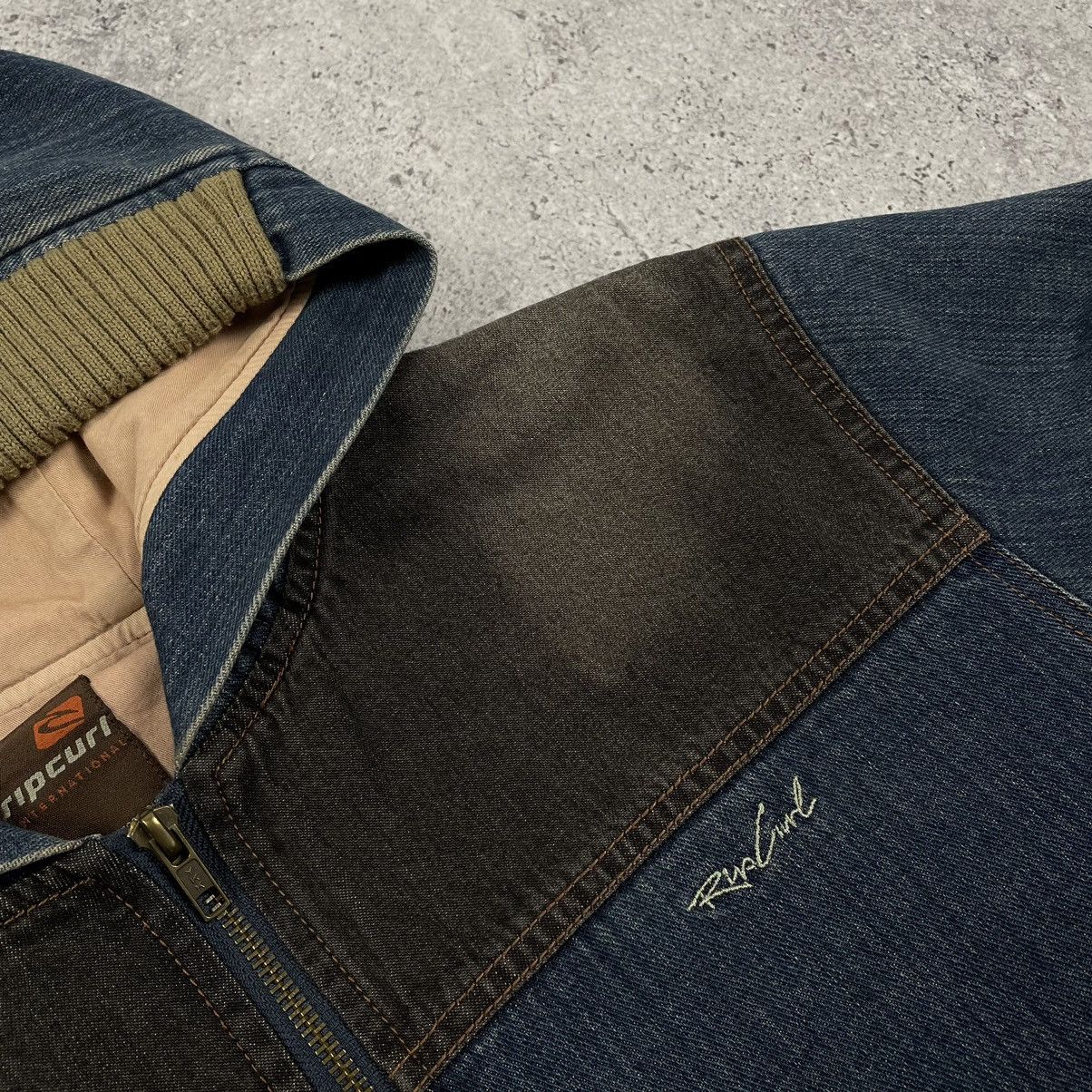 Ripcurl × Vintage Vintage RipCurl Denim Hooded Jacket 00s Size US M / EU 48-50 / 2 - 8 Thumbnail