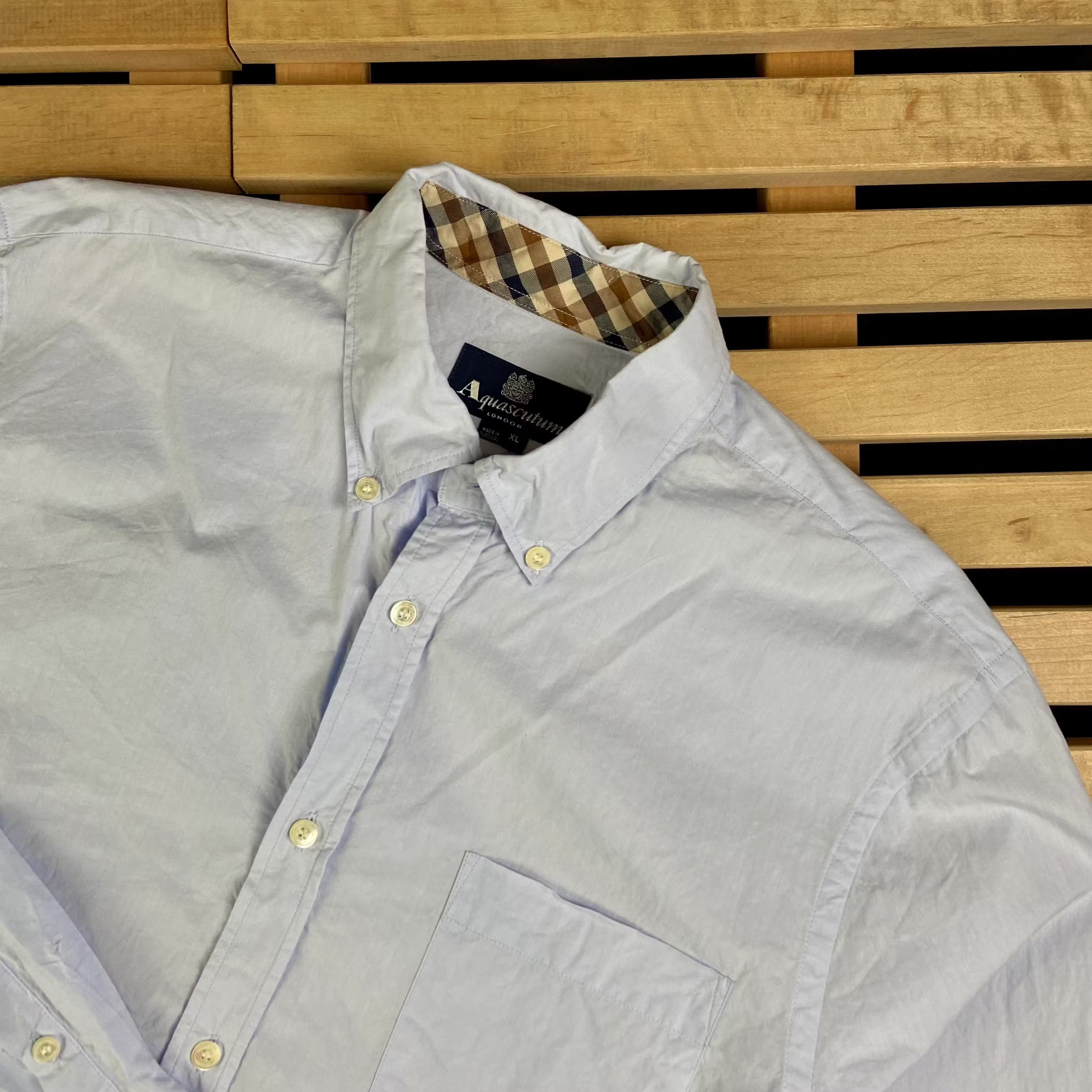 Aquascutum Mens Shirt Long Sleeve Aquascutum Size XL Size US XL / EU 56 / 4 - 2 Thumbnail
