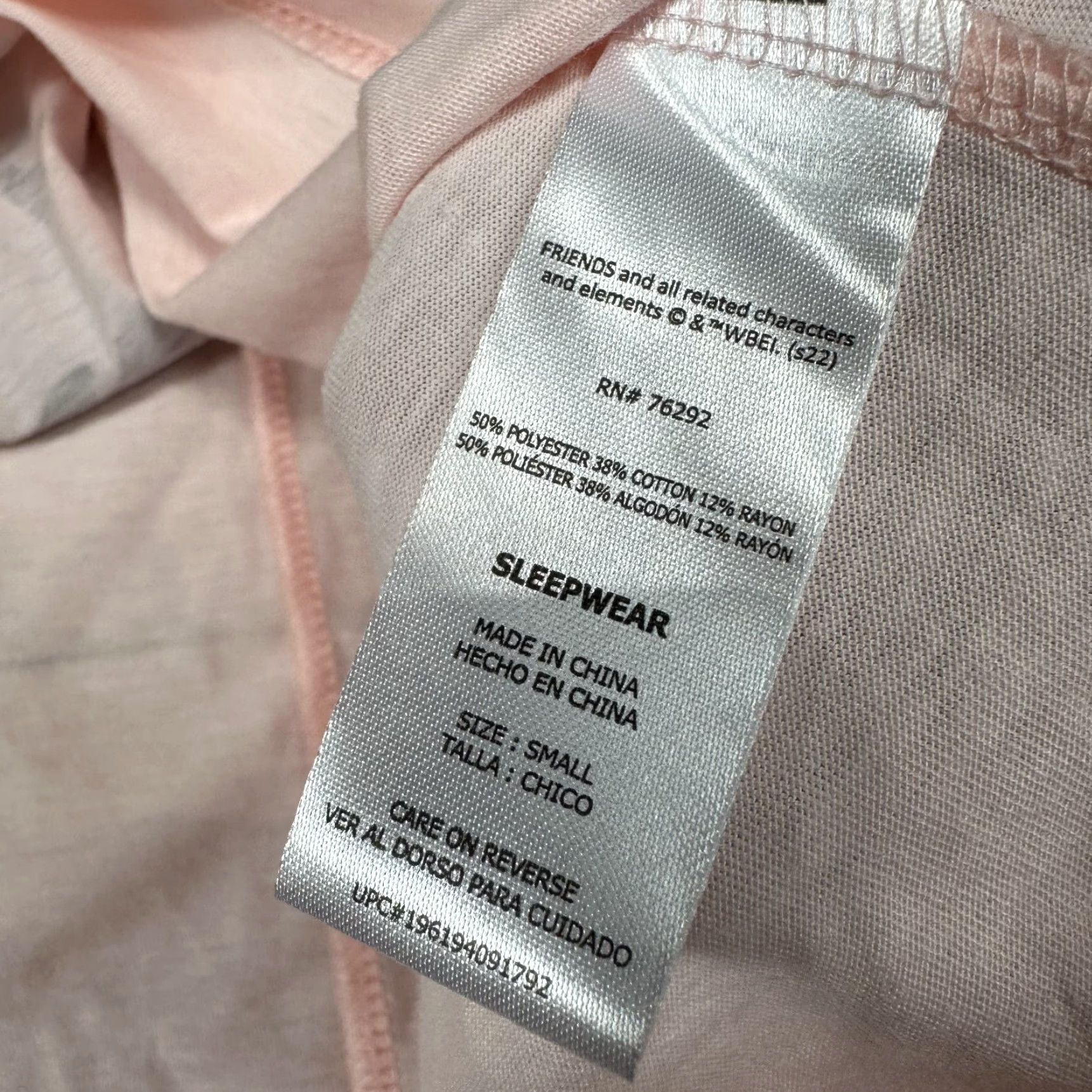 Pinko Friends Pajama Top Short Sleeve Graphic Print Pink S NWT Womens Sleepwear Chemise Size S / US 4 / IT 40 - 5 Thumbnail