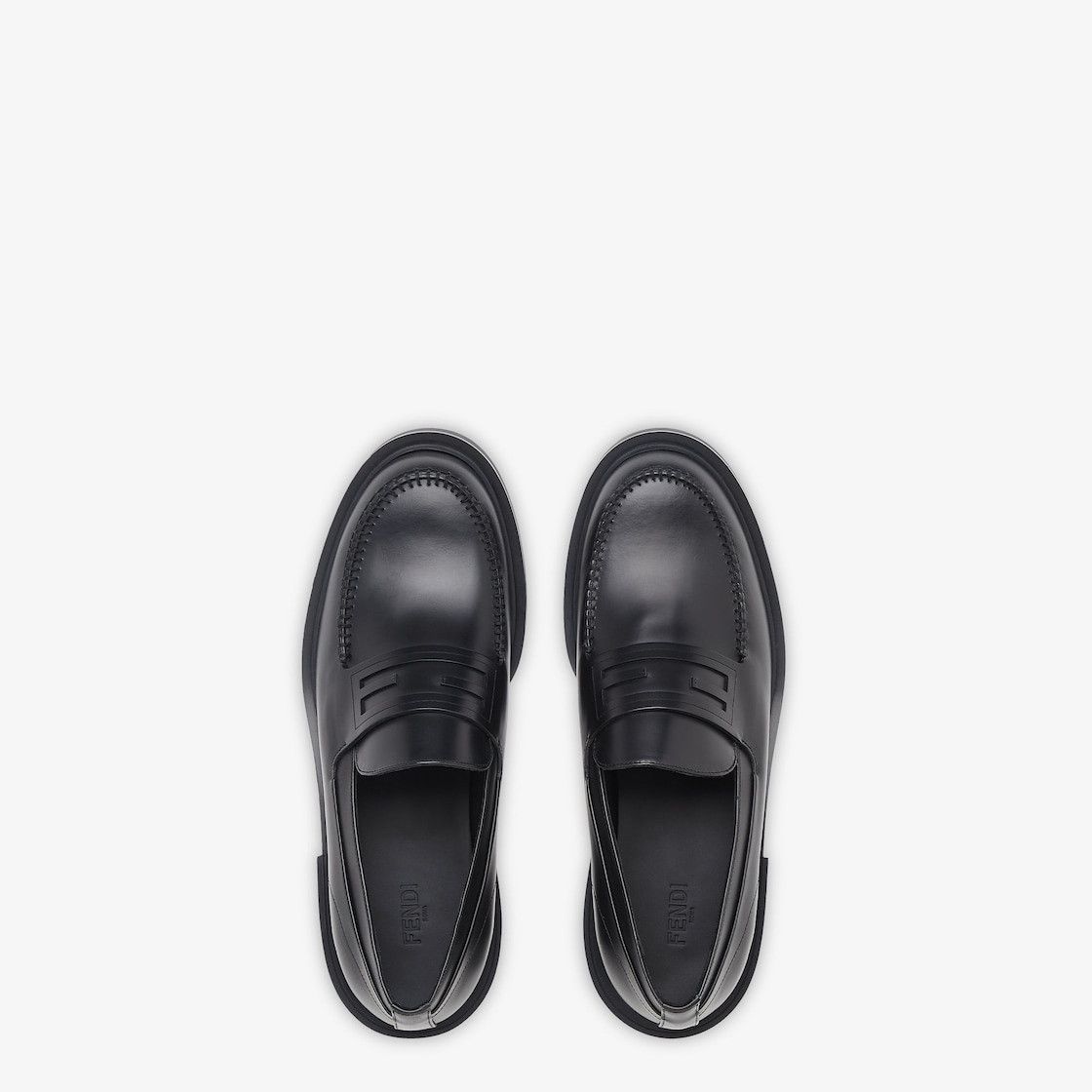 Fendi o1w1db10525 Frame Loafers in Black Size US 12 / EU 45 - 4 Thumbnail