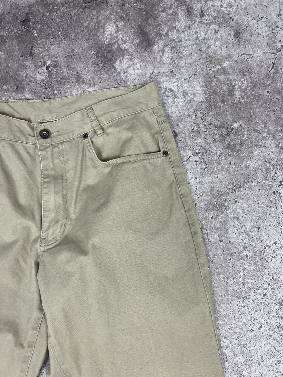 Yves Saint Laurent YSL Yves Saint Laurent Chino Cotton Pants Big Logo Size US 32 / EU 48 - 13 Thumbnail