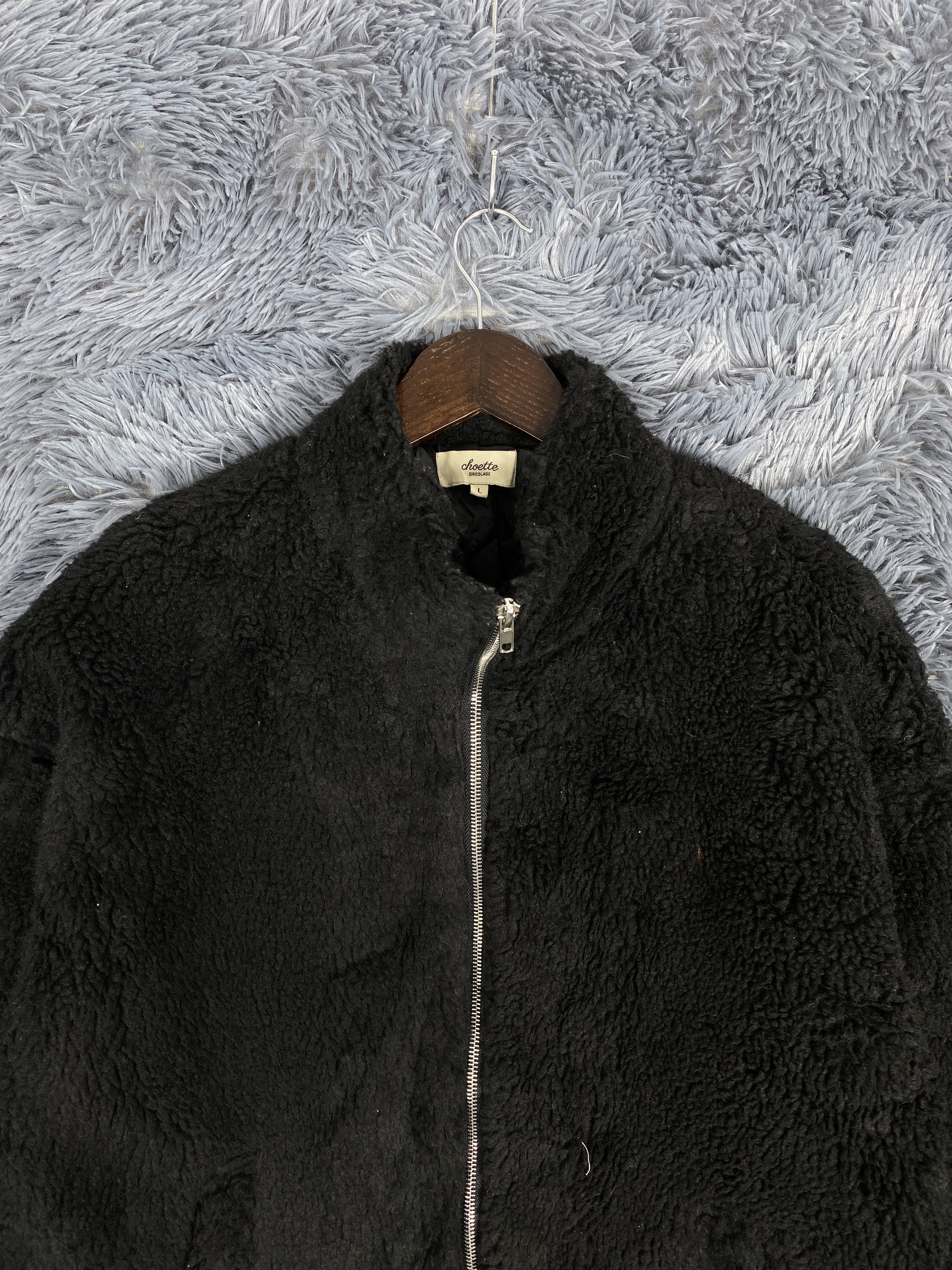 Japanese Brand Vintage Choette Bricolage Zip Up Sherpa Jacket Size US L / EU 52-54 / 3 - 2 Thumbnail