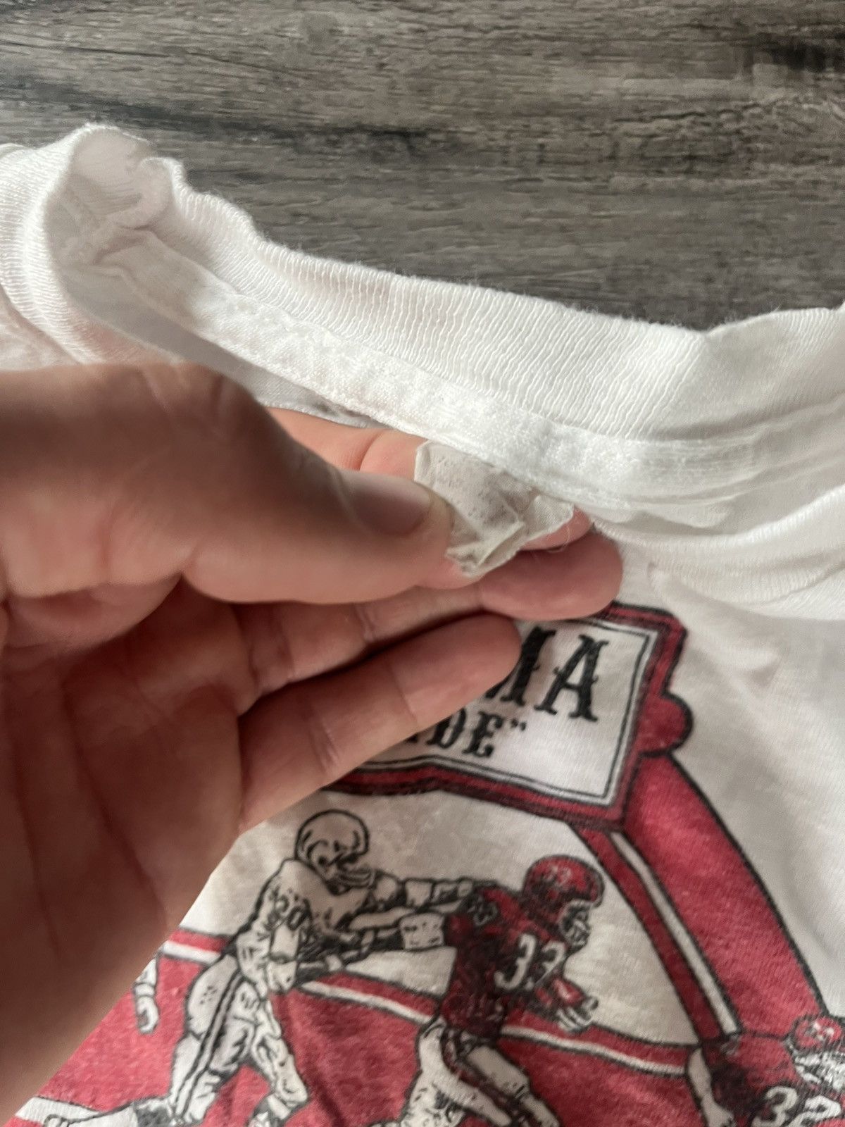 NCAA × Vintage Vintage 1975 Alabama Crimson Tide Football Tee Size US S / EU 44-46 / 1 - 3 Thumbnail