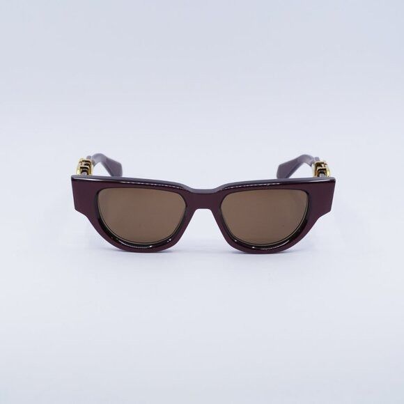 Valentino Valentino V-DUE VLS-103B Sunglasses Bordeaux Cat Eye Frame Size ONE SIZE - 3 Thumbnail