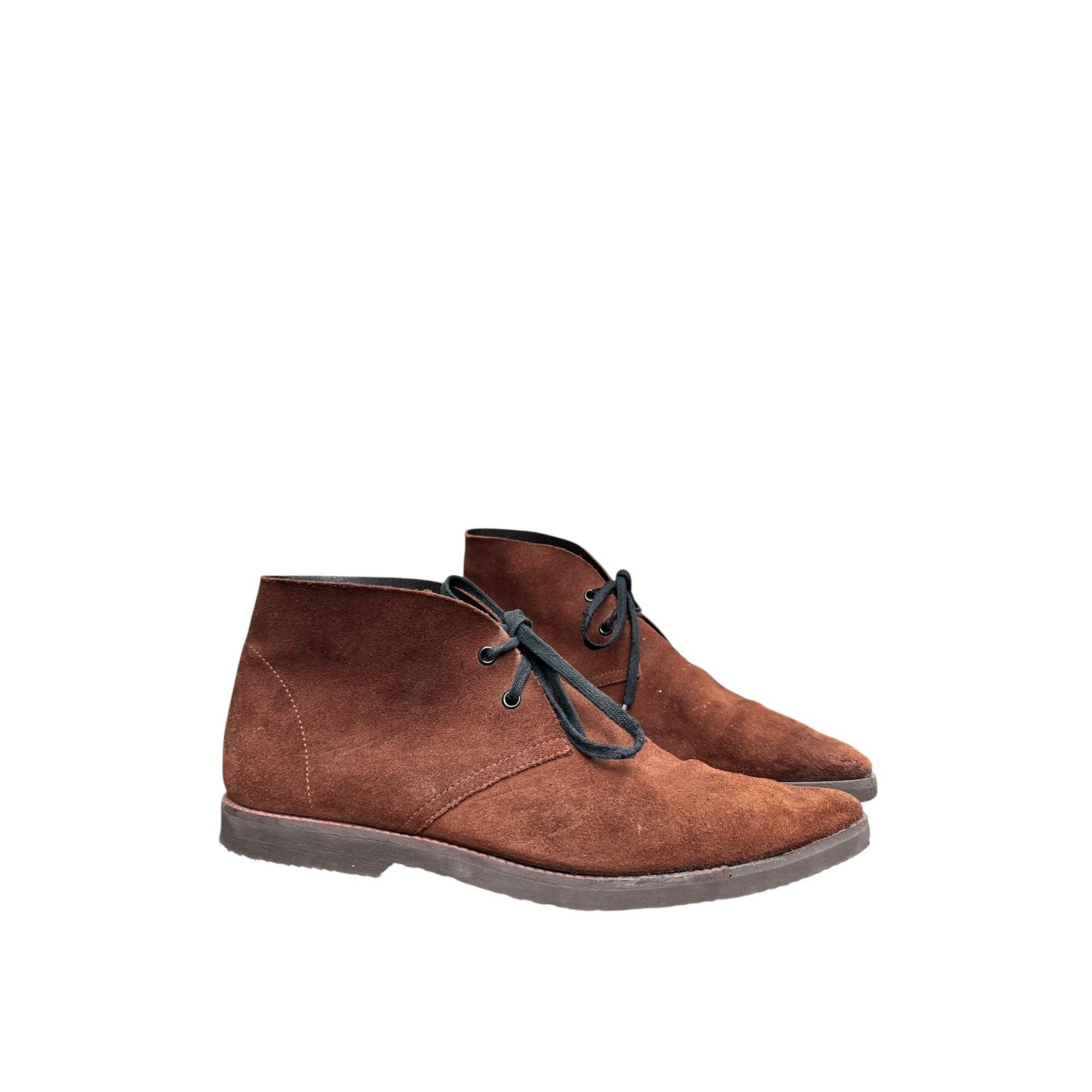 Jean Paul Gaultier Brown Suede Lace-Up Desert Boots Size US 9 / IT 39 - 3 Thumbnail