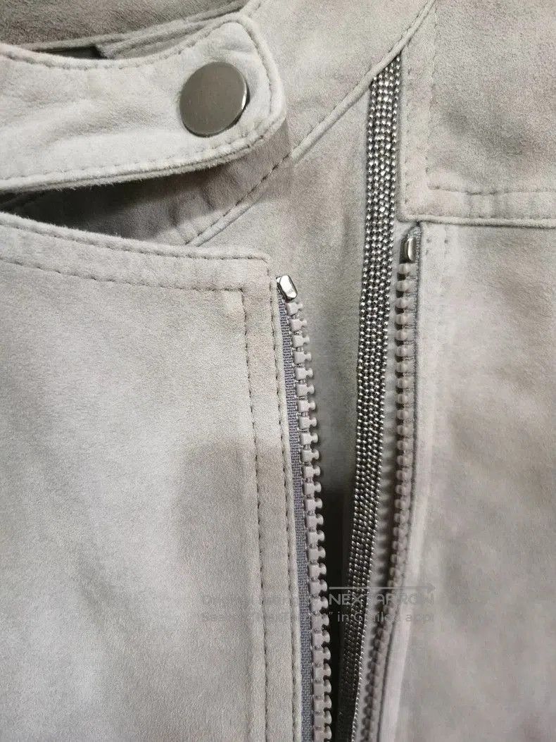 Brunello Cucinelli Brunello Cucinelli Shearling Collar Jacket. Size US S / EU 44-46 / 1 - 2 Thumbnail
