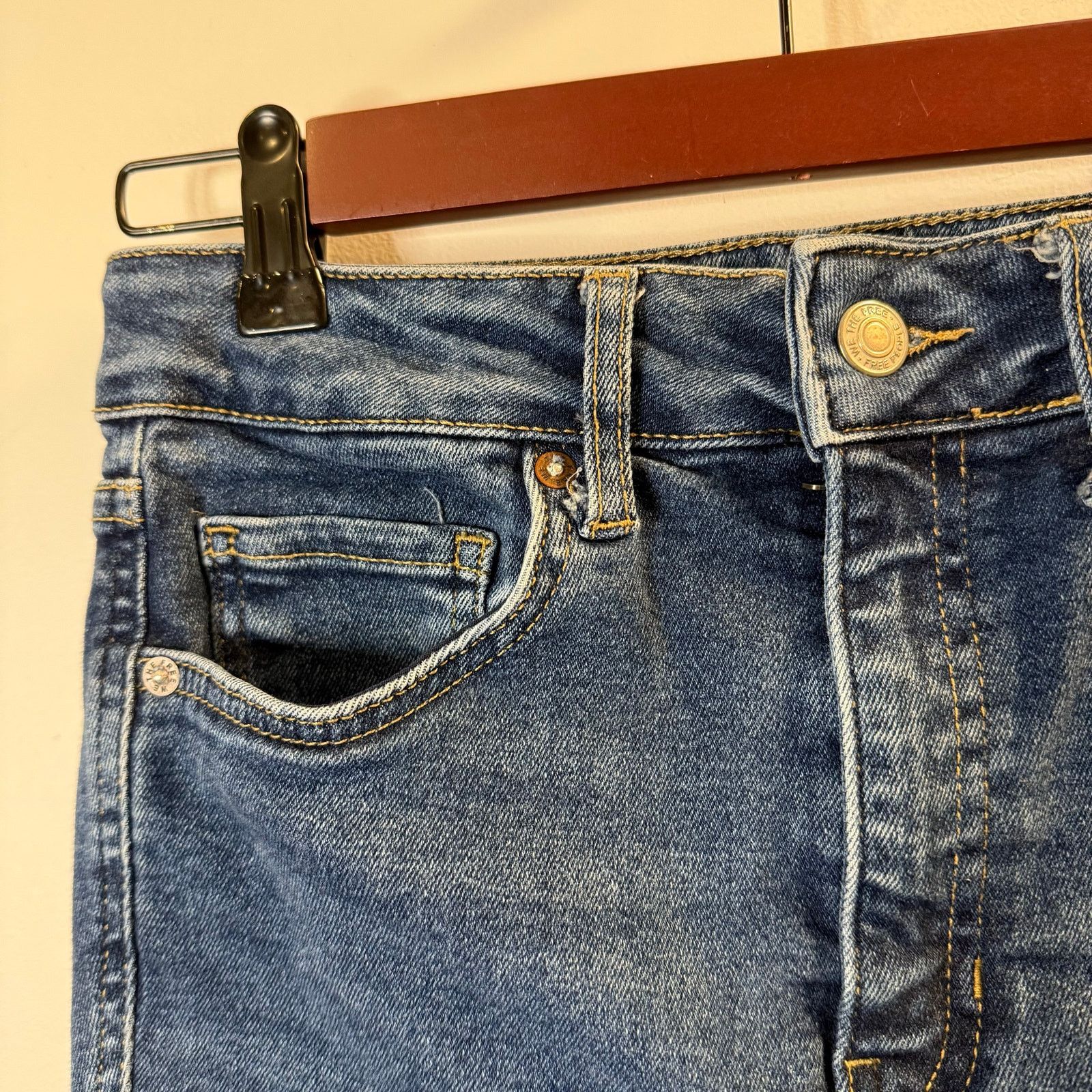Free People We the Free Free People Women’s Ankle Skinny Jeans Size 29 Size 29" - 4 Thumbnail