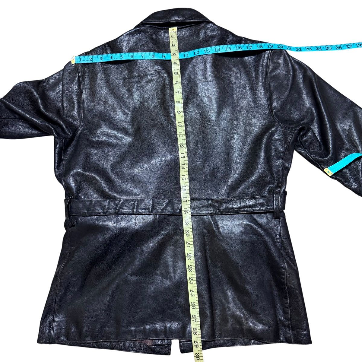 Vintage Vintage 50s Horsehide Leather Hunting Jacket Lightning Zip Size US L / EU 52-54 / 3 - 23 Thumbnail