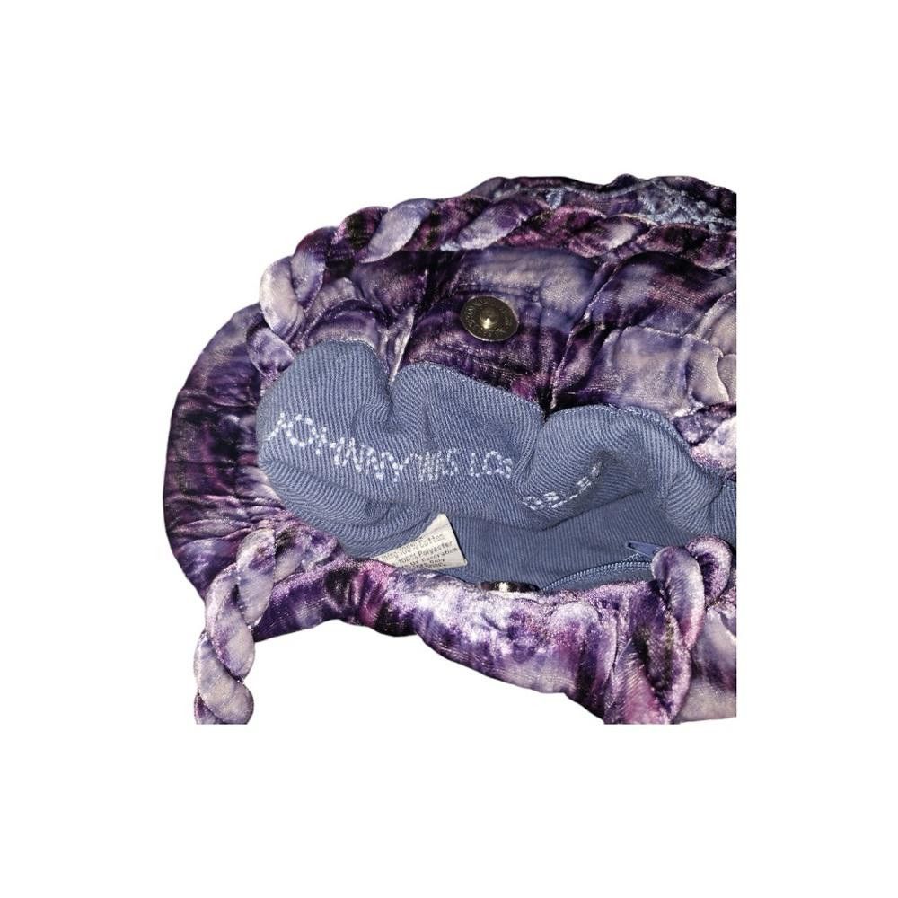 Designer Johnny Was Azure Purple Velvet Floral Bag Size ONE SIZE - 4 Thumbnail