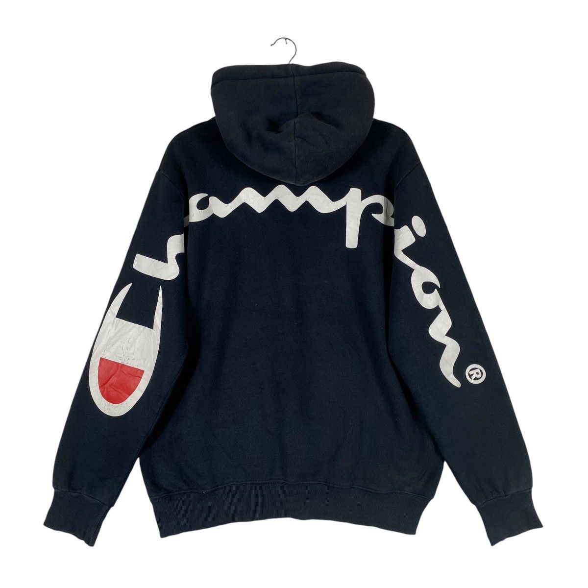 Champion Supreme Champion Supreme Hoodie Big Logo Back Hit Grailed