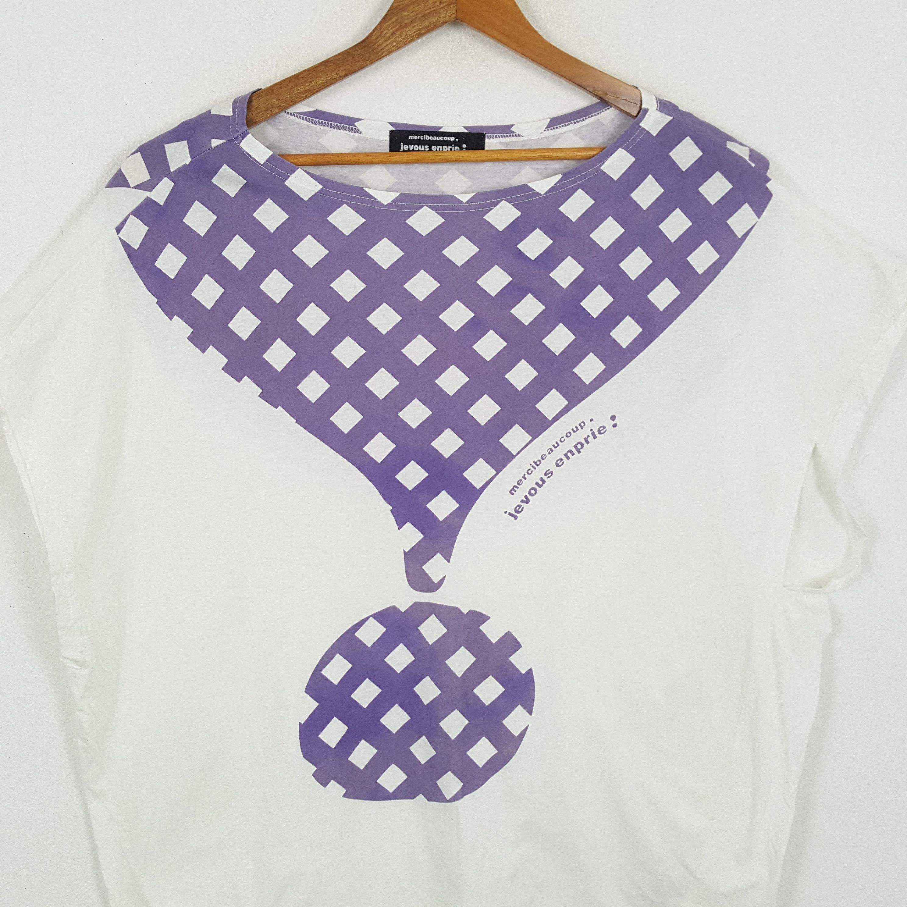 Issey Miyake × Vintage × mercibeaucoup Vintage MERCIBEAUCOUP JEVOUS ENPRIE Issey Miyake T-Shirts Size XXL / US 16-18 / IT 52-54 - 2 Thumbnail