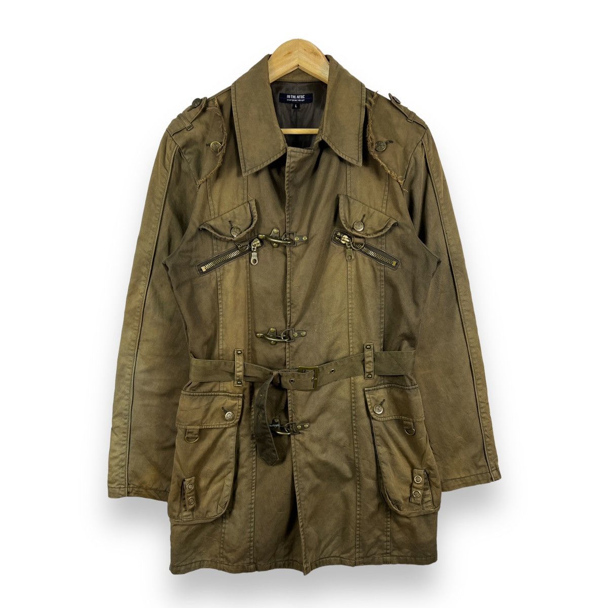 If Six Was Nine 🔥BONDAGE IN THE ATTIC changeabi design DISTRESS belt parka Size M / US 6-8 / IT 42-44 - 1 Thumbnail