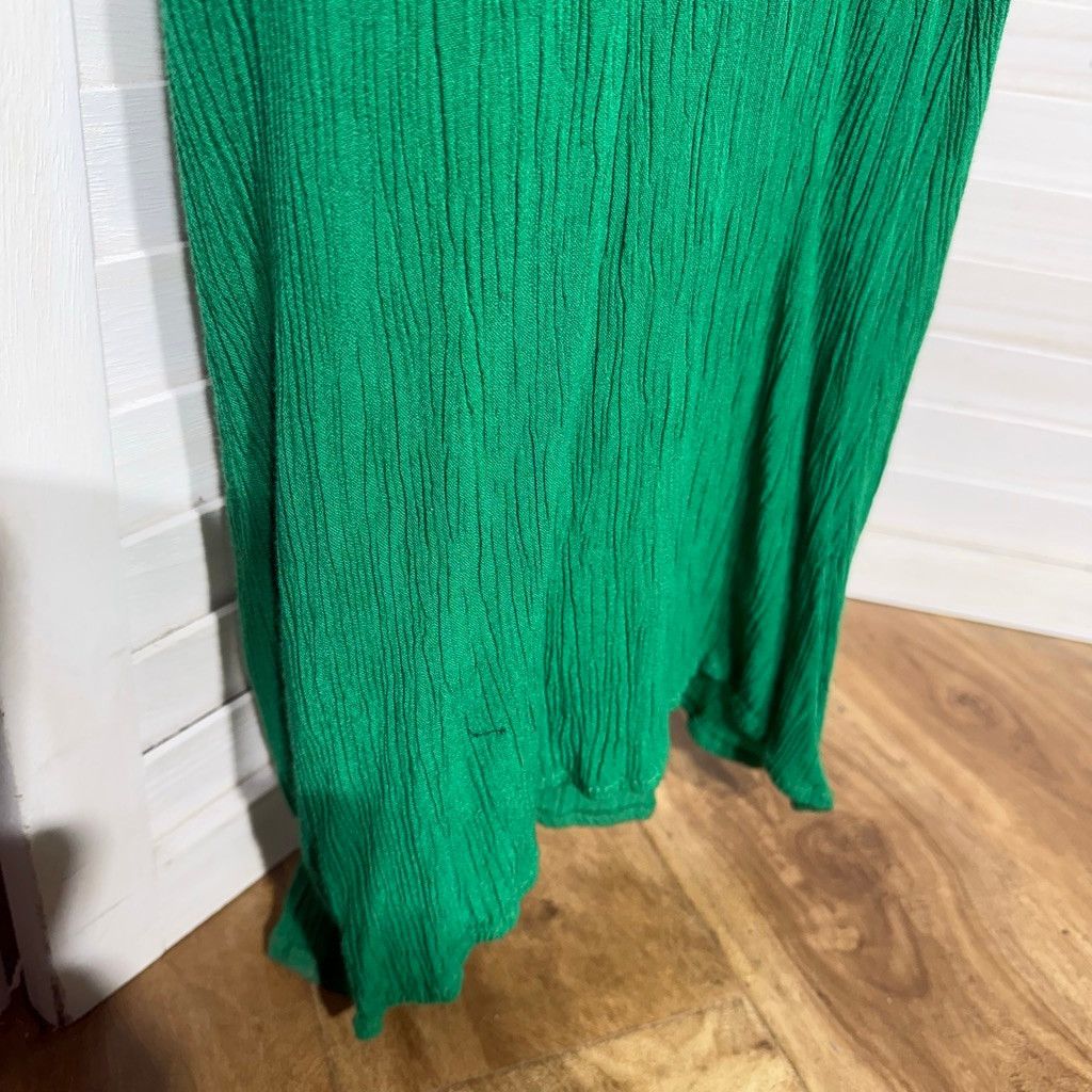 ELAN Y2K green boho jumpsuit pull on style wide legs overalls M Size 27" / US 4 / IT 40 - 10 Thumbnail