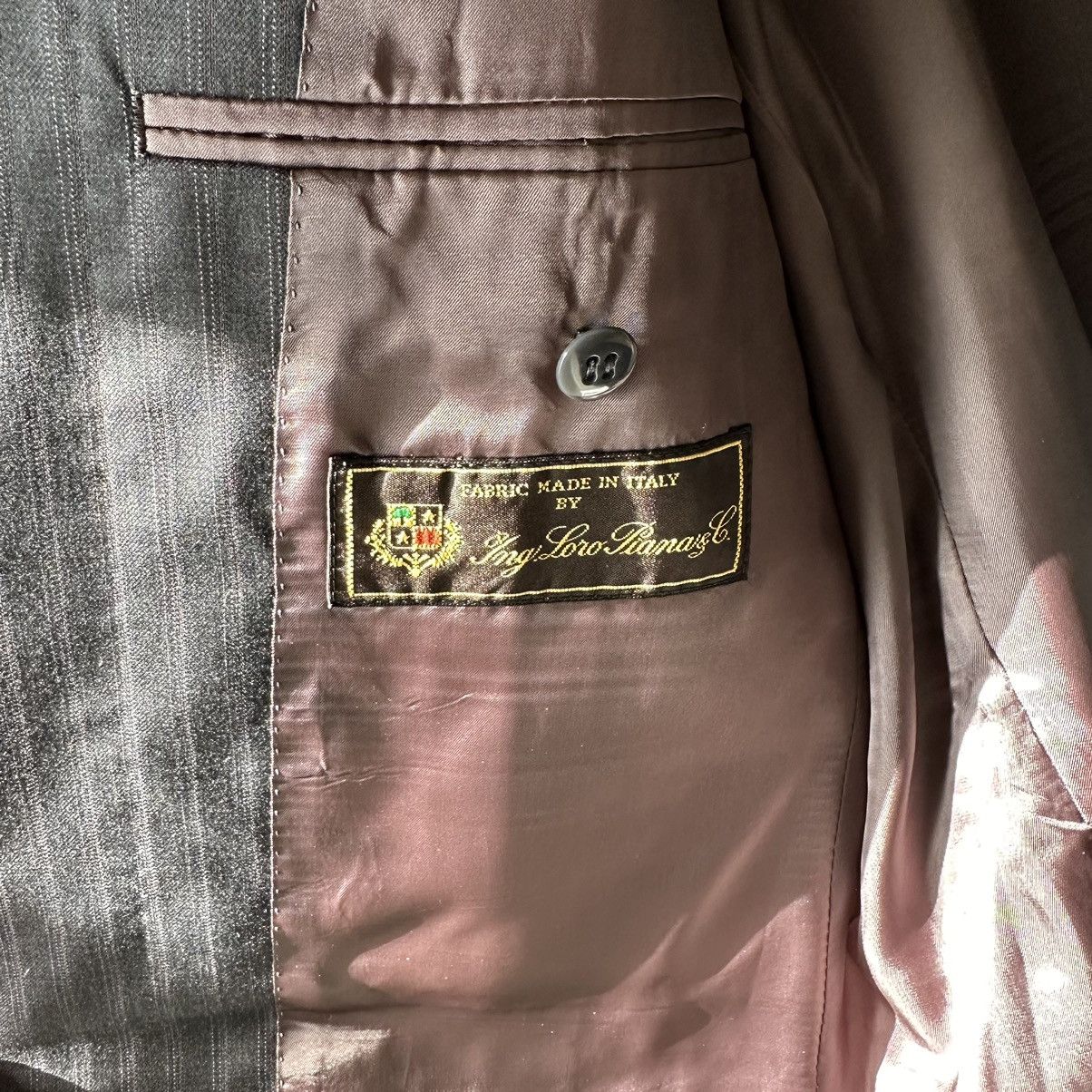 Loro Piana Loro Piana Durban Grey Strip Suit Size 40R - 4 Thumbnail