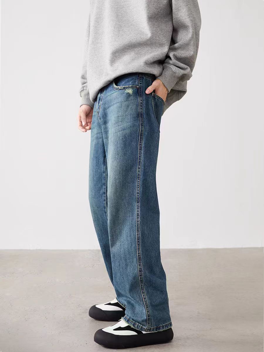 Japanese Brand × Vintage Vintage Washed and Aged Simple Loose Jeans Y2K Size US 34 / EU 50 - 3 Thumbnail