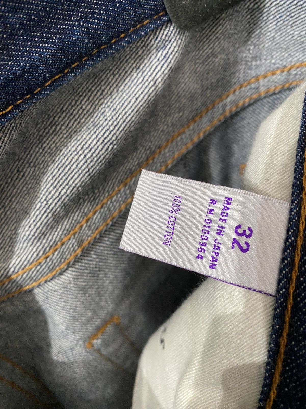 Prps $476 RED SELVEDGE OG JAPAN MEDIUM WASH JEANS DENIM RELAX FIT Size US 32 / EU 48 - 4 Thumbnail