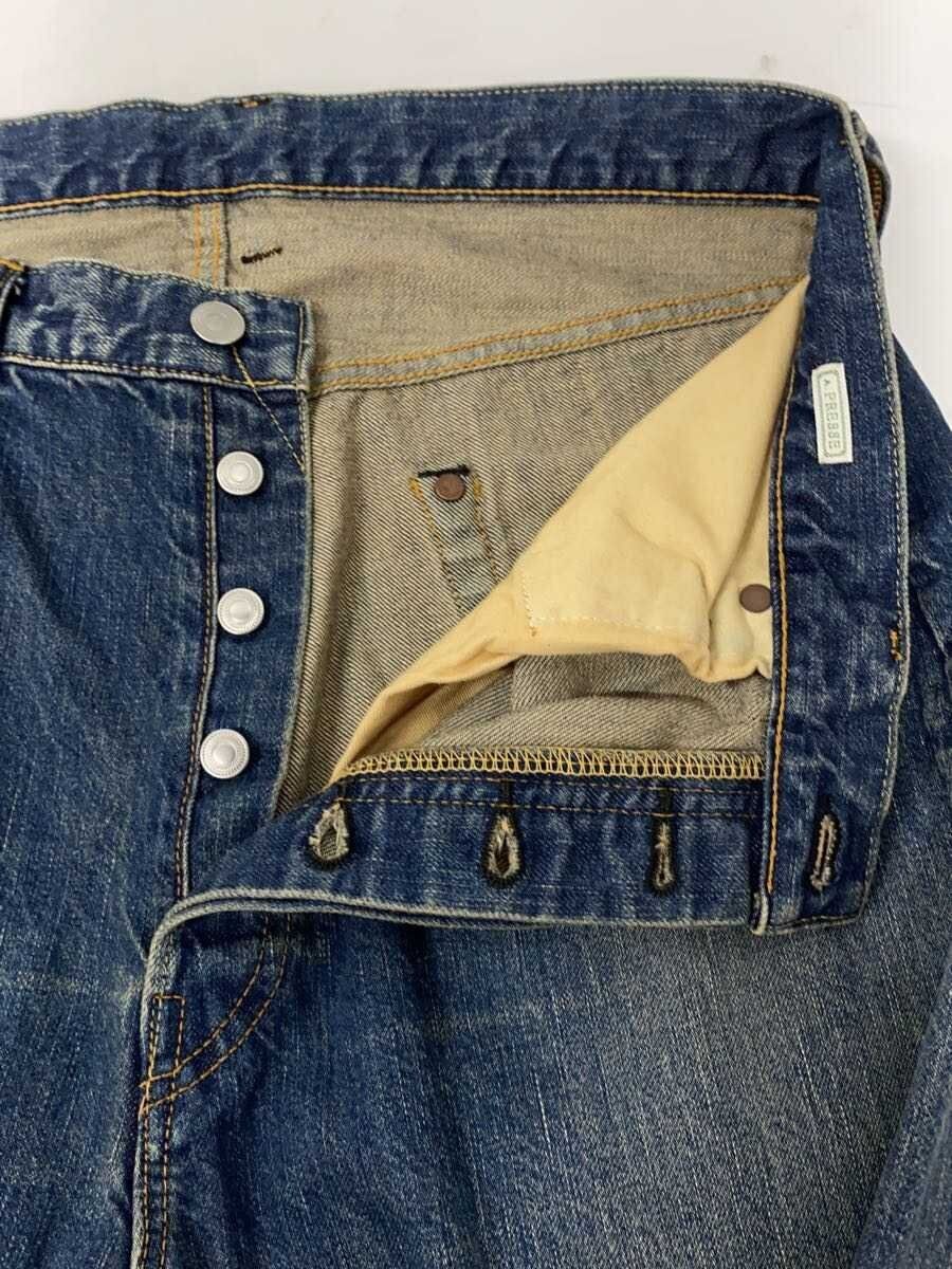 A.PRESSE Blue Cotton Washed Denim Wide Pants Bottoms Size US 34 / EU 50 - 3 Thumbnail