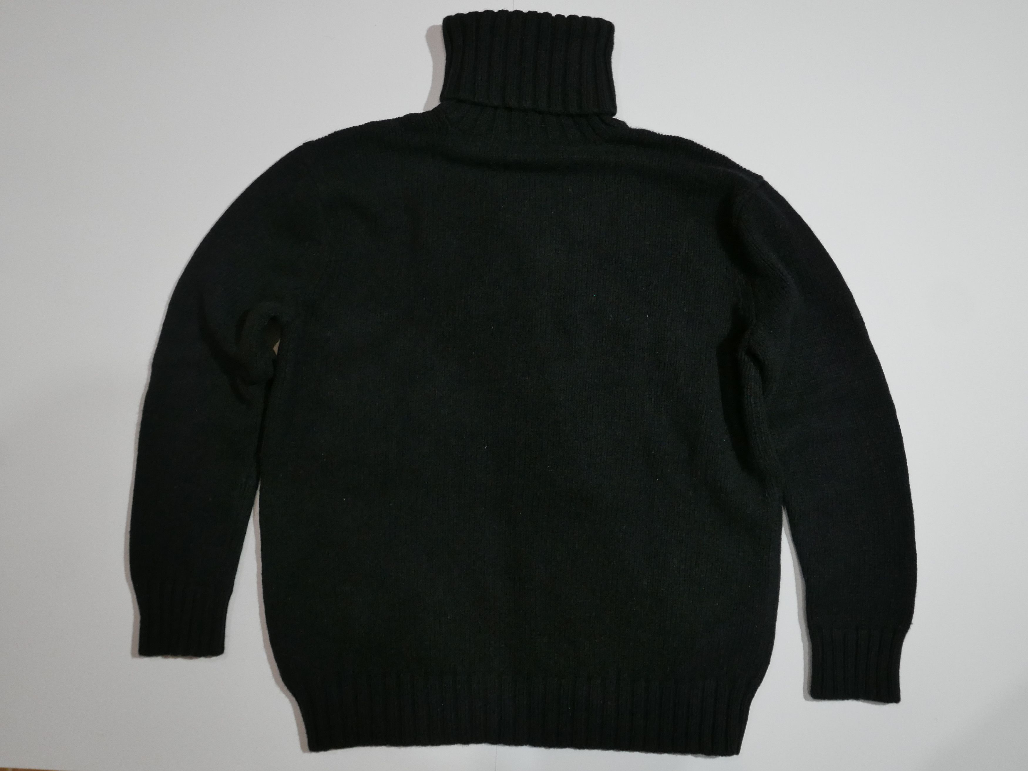 Polo Ralph Lauren Polo Ralph Lauren Sweater Turtleneck Black Wool Crest S Size S / US 4 / IT 40 - 2 Thumbnail
