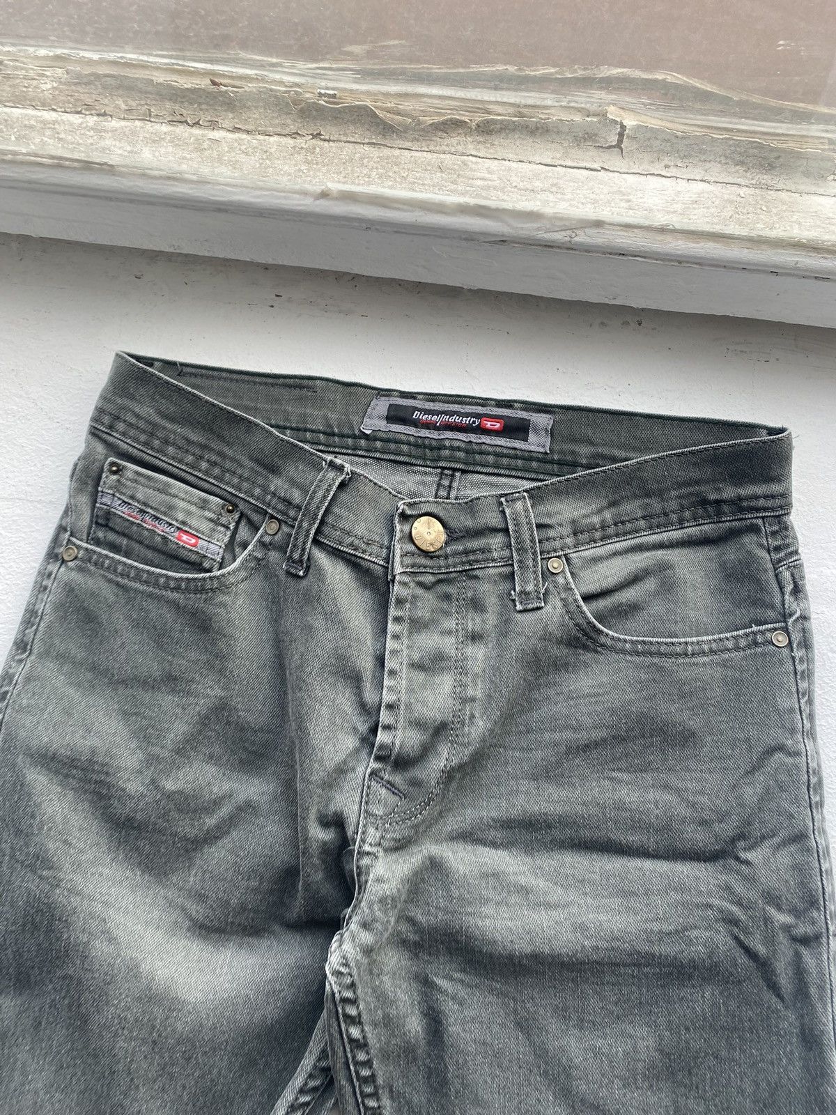 Diesel × Vintage 🔥Opium Vntg Diesel Green Washed Faded Punk Jeans Mens Y2k Size US 30 / EU 46 - 2 Thumbnail