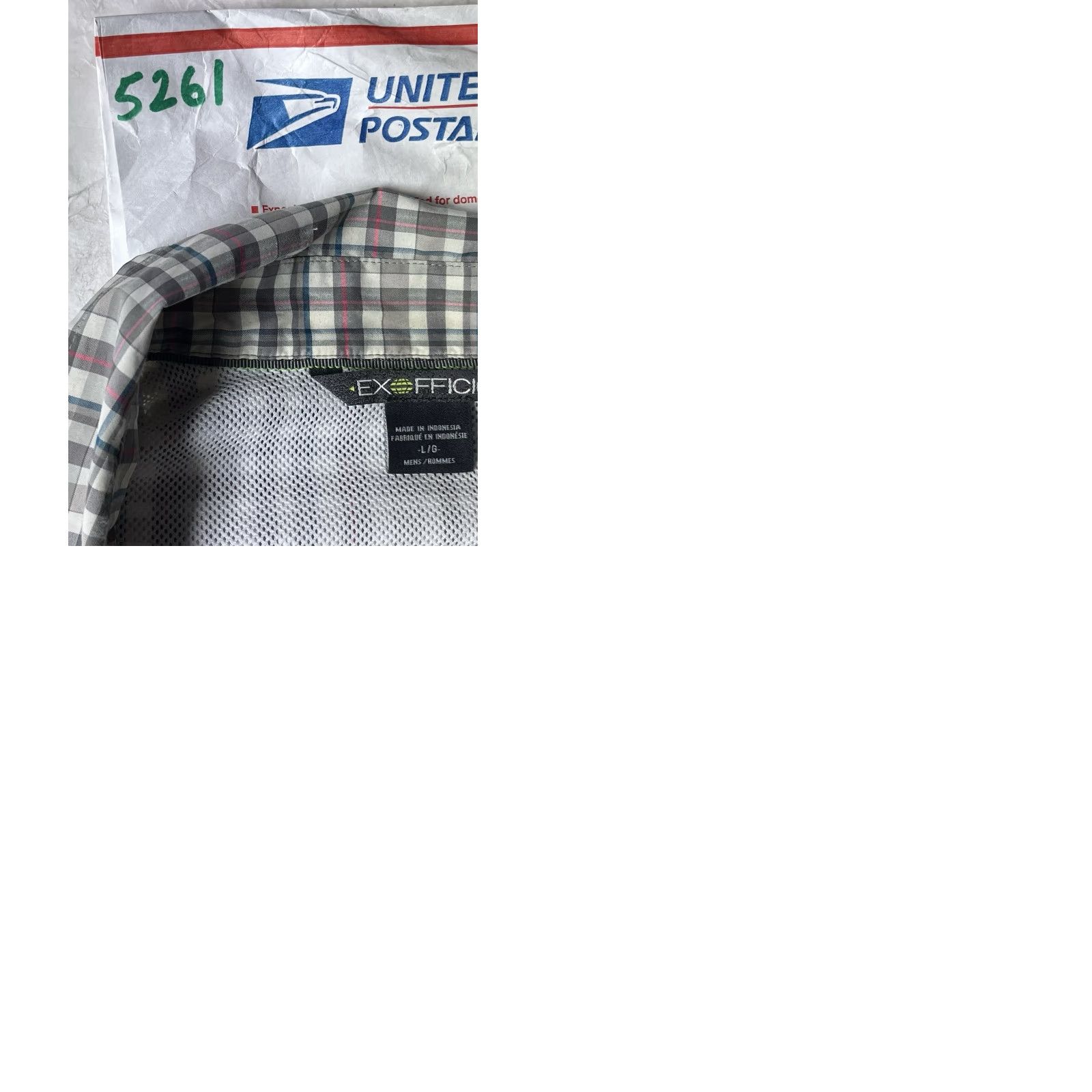 ExOfficio ExOfficio Shirt Button-Up Multicolor Plaid Short Sleeve Outdoor Mens Large Size US L / EU 52-54 / 3 - 9 Thumbnail