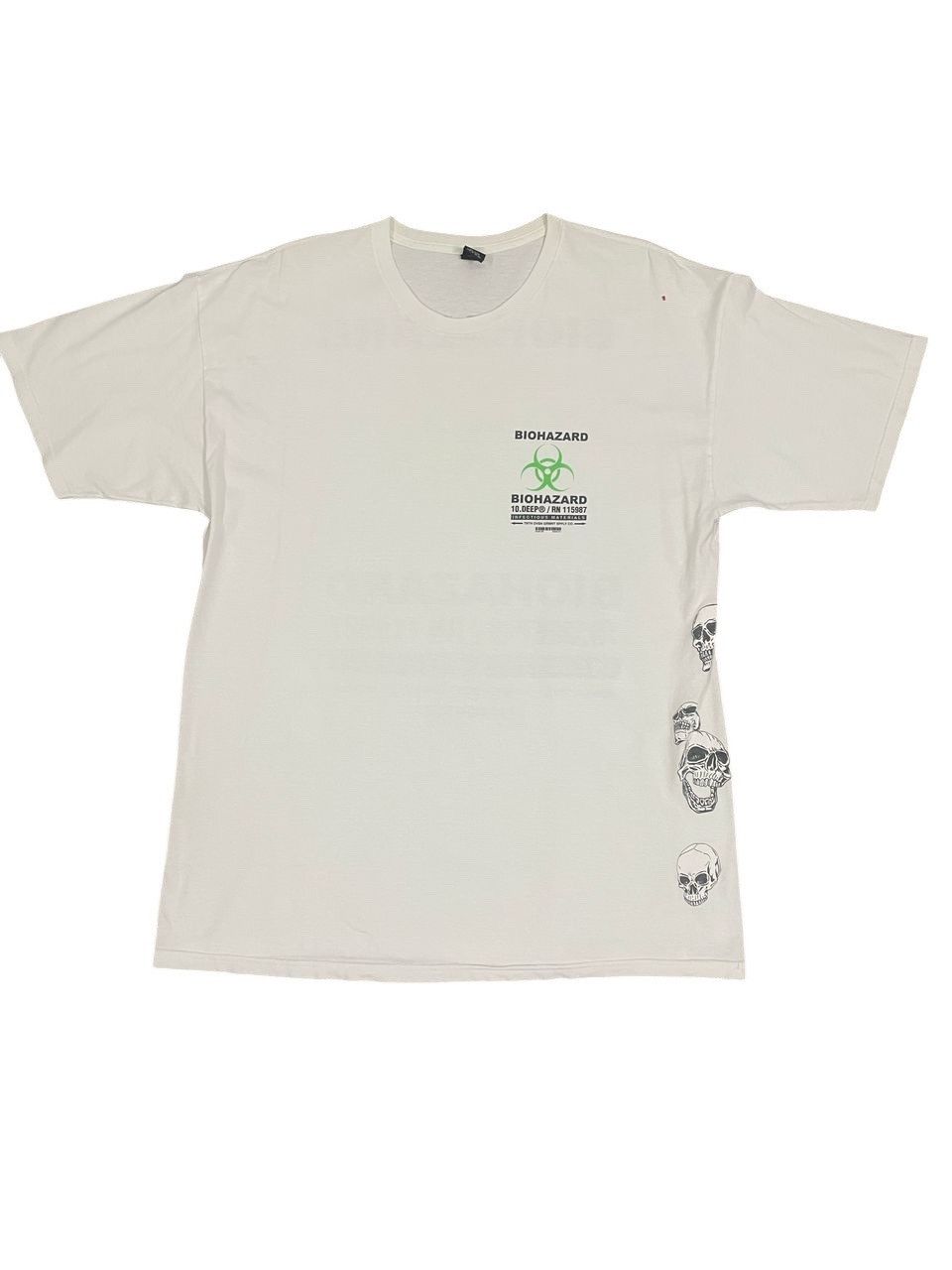 Designer Biohazard Tee White Size US XL / EU 56 / 4 - 2 Thumbnail