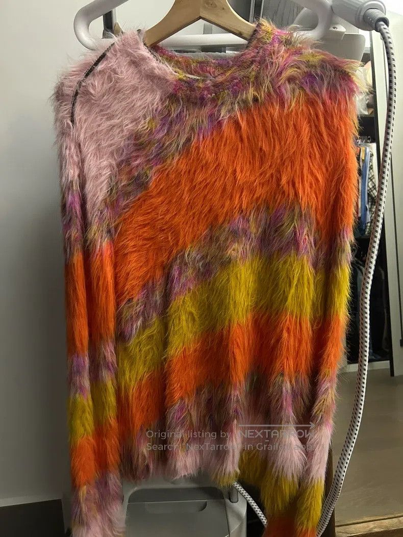 Acne Studios Acne Studios Colorful Striped Long Fleece Sweater Size S / US 4 / IT 40 - 2 Thumbnail