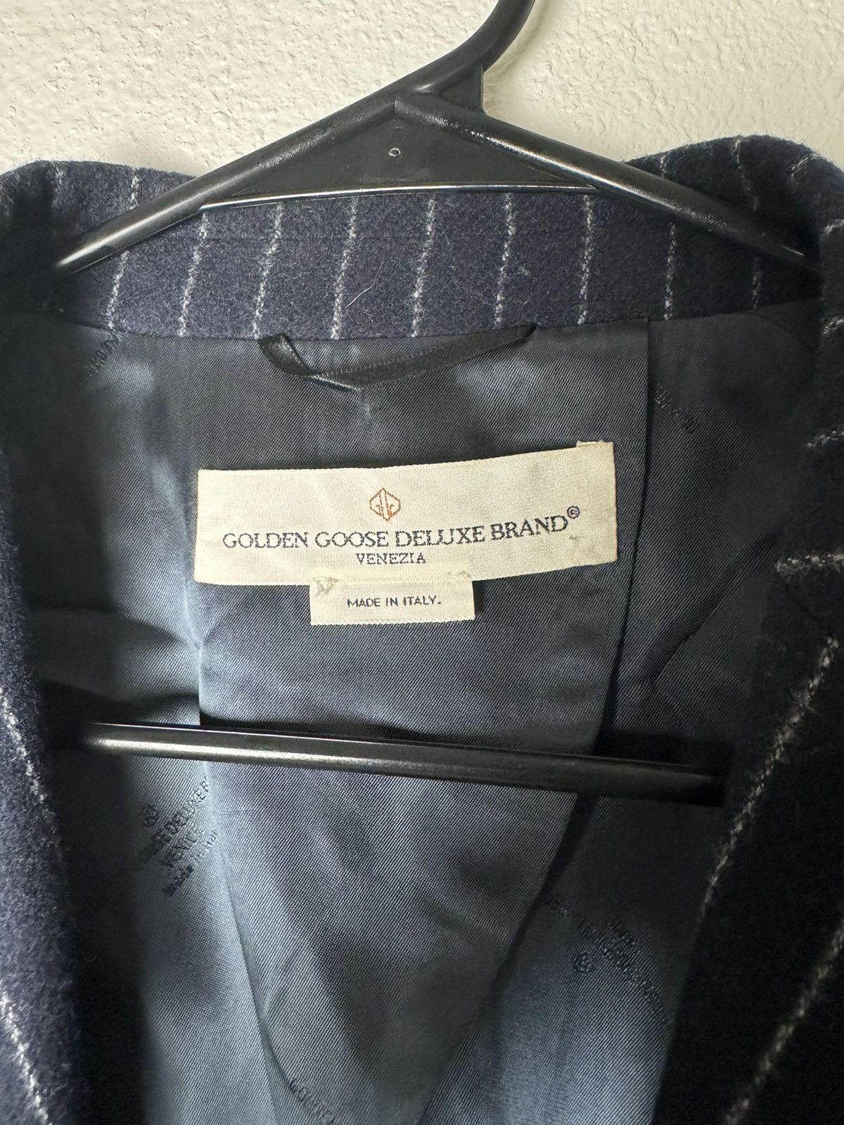 Golden Goose Golden Goose Navy Wide Stripes Golden Blazer Size 48R - 2 Thumbnail