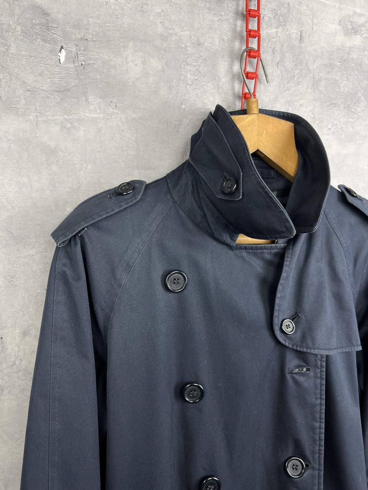Burberry Vintage Burberrys Nova Check Double Breasted Trench Coat 10 Size M / US 6-8 / IT 42-44 - 13 Thumbnail