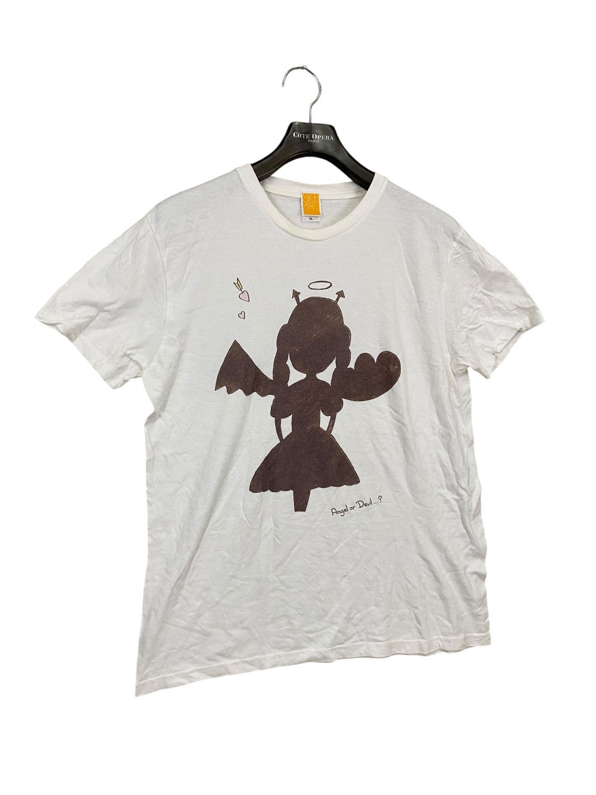 Anime × Japanese Brand × Vintage Vintage japanase anime sk48 angel or devil tshirt Size US XL / EU 56 / 4 - 3 Thumbnail
