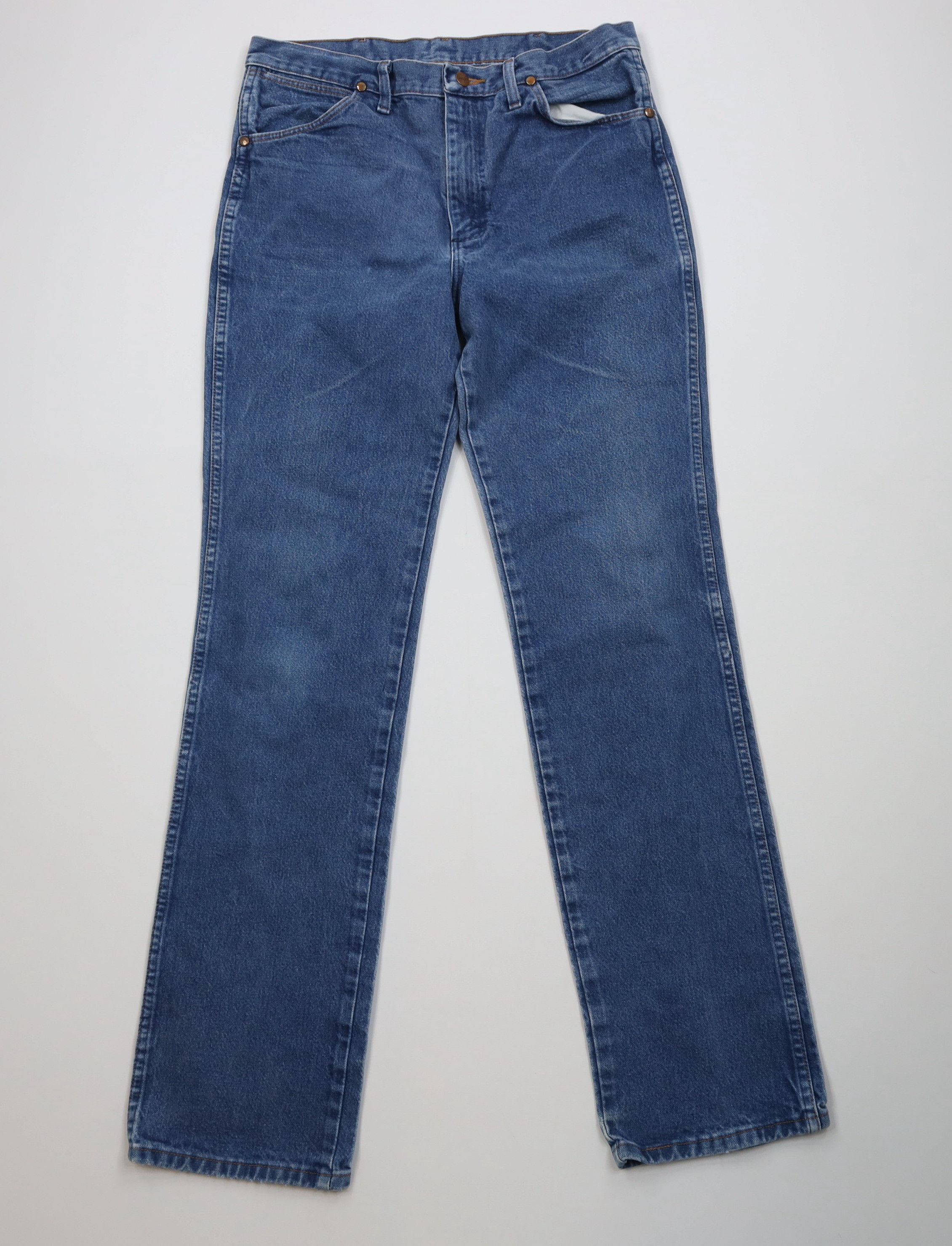Wrangler Vintage 90s Wrangler Straight Leg Western Denim Jeans Blue Size US 34 / EU 50 - 1 Thumbnail